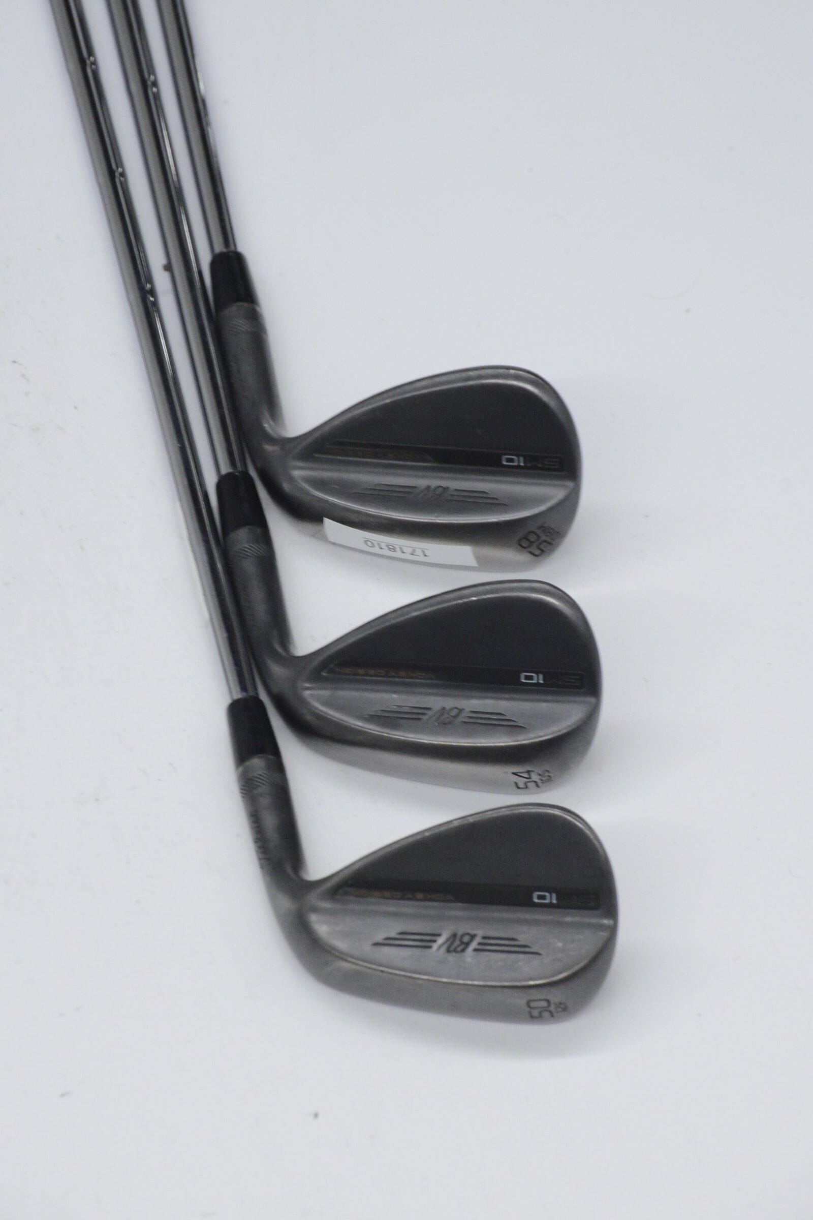 Titleist Vokey SM10 Jet Black 50, 54, 58 Degree Wedge Set S Flex