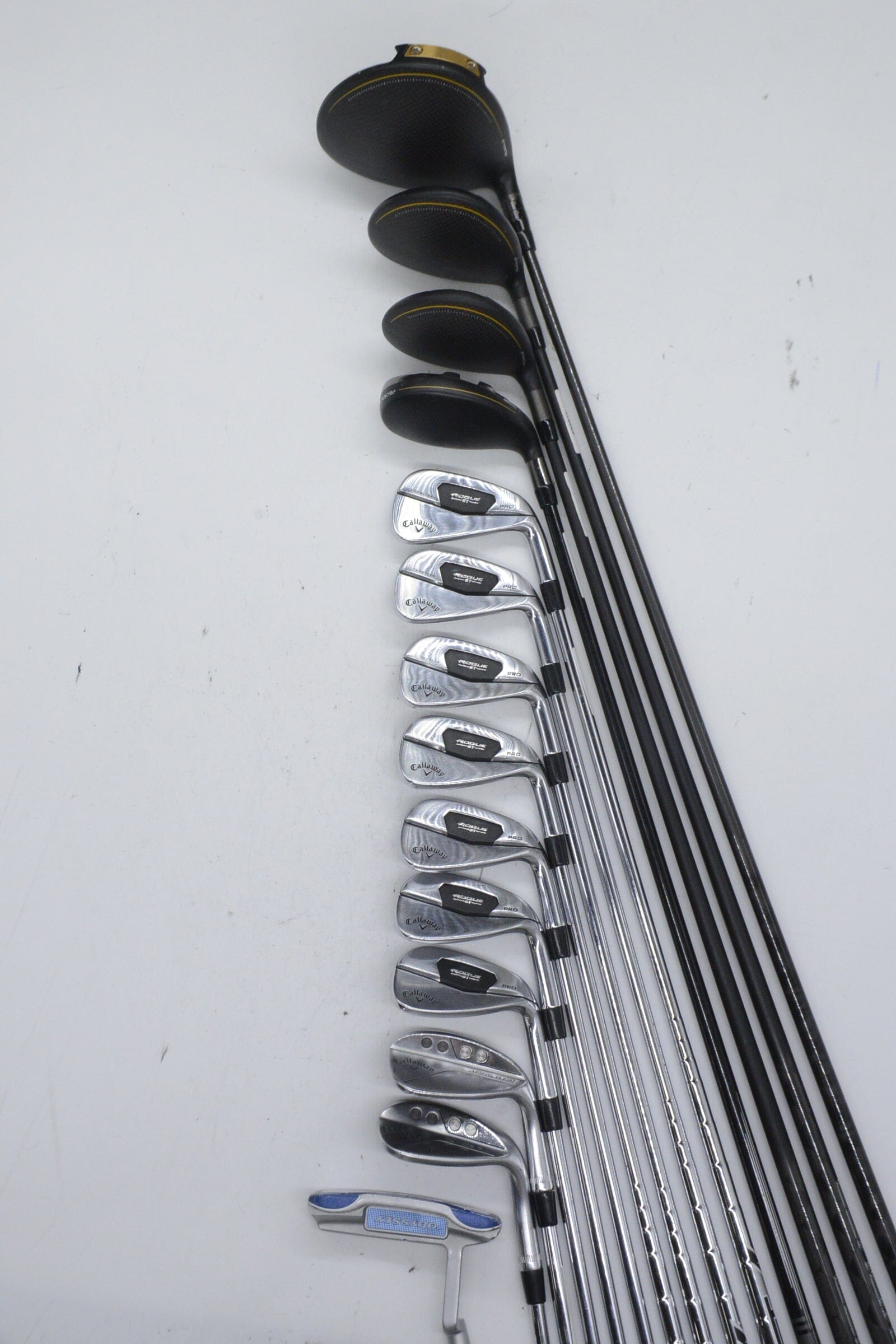 Callaway Rogue ST Pro Mixed Full Set R Flex -0.25" Golf Clubs GolfRoots 