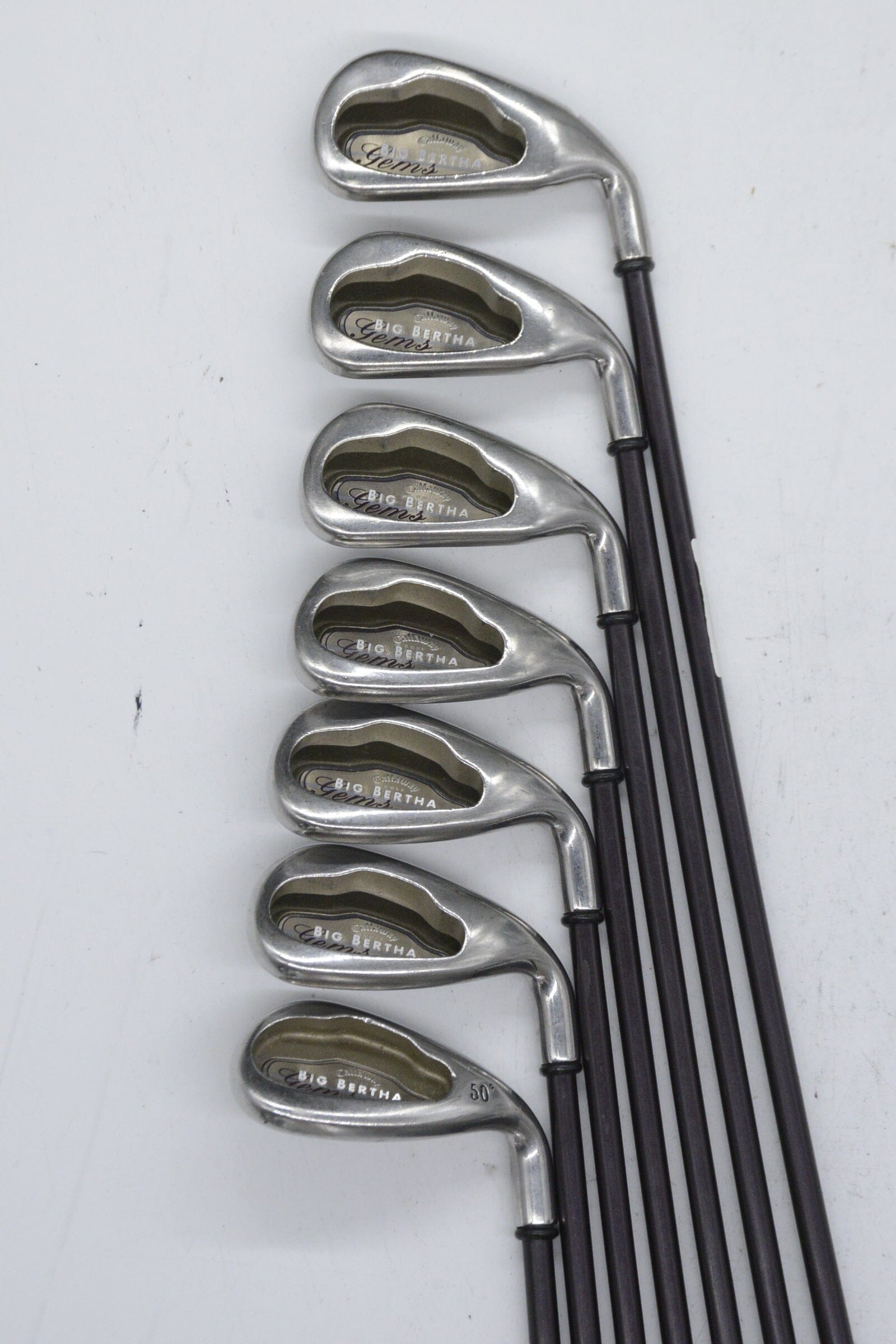 Women's Callaway Big Bertha Gems 5-AW Iron Set W Flex -0.5"