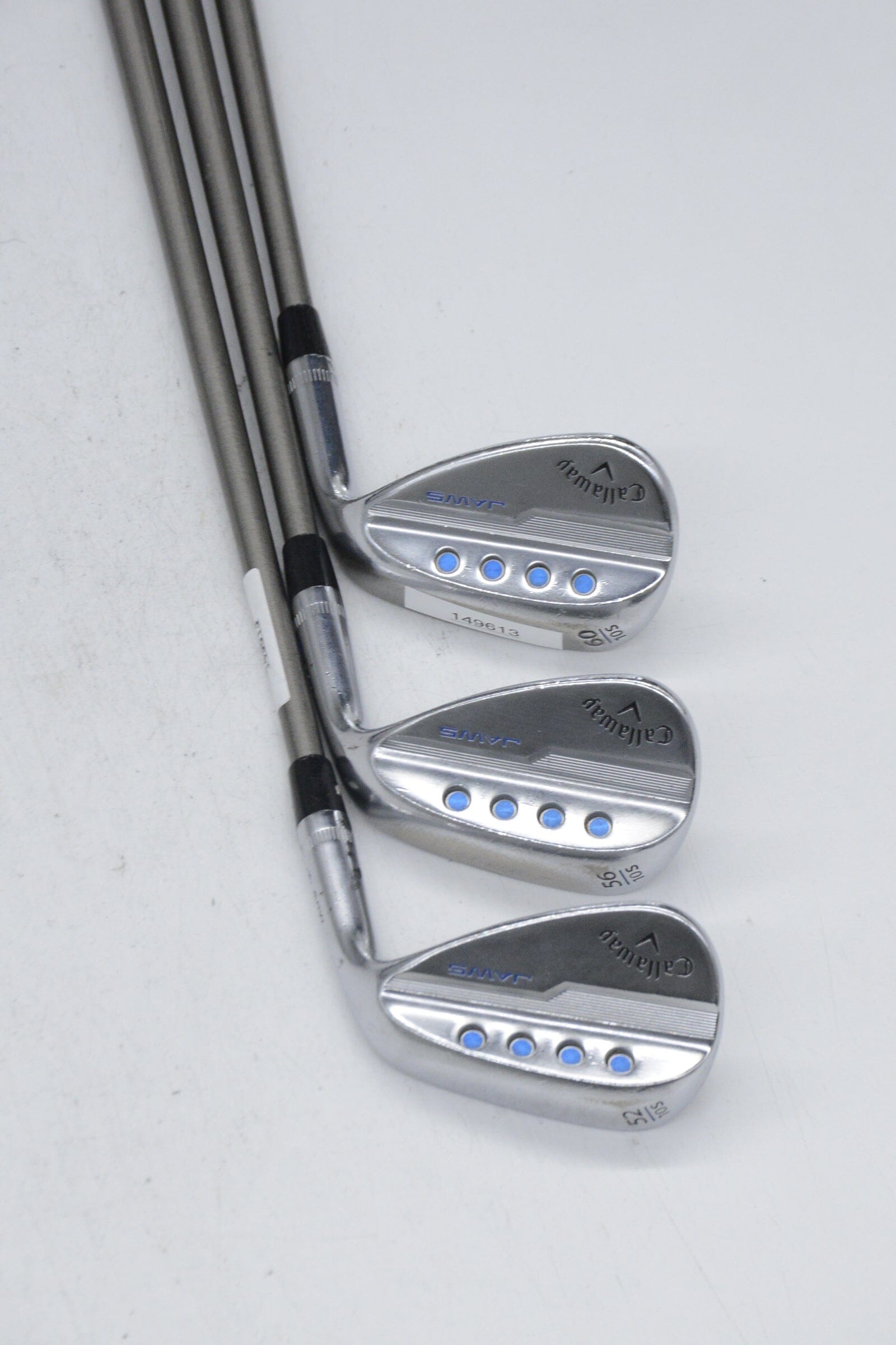 Callaway Jaws MD5 Chrome 52, 56, 60 Degree Wedge Set S Flex Golf Clubs GolfRoots 