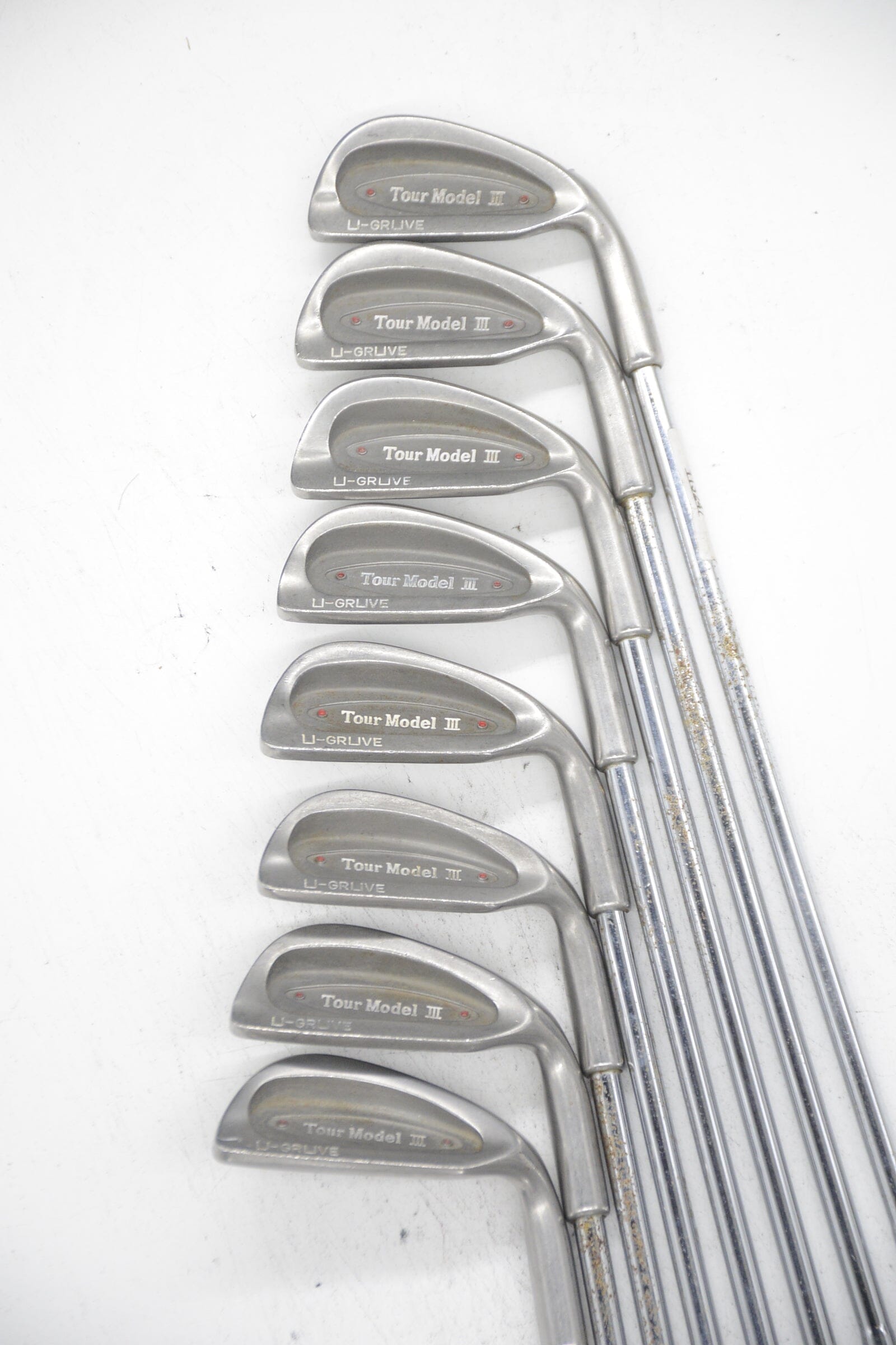 Tour Model III U-Gruve 3-PW Iron Set R Flex -1.25" Golf Clubs GolfRoots 