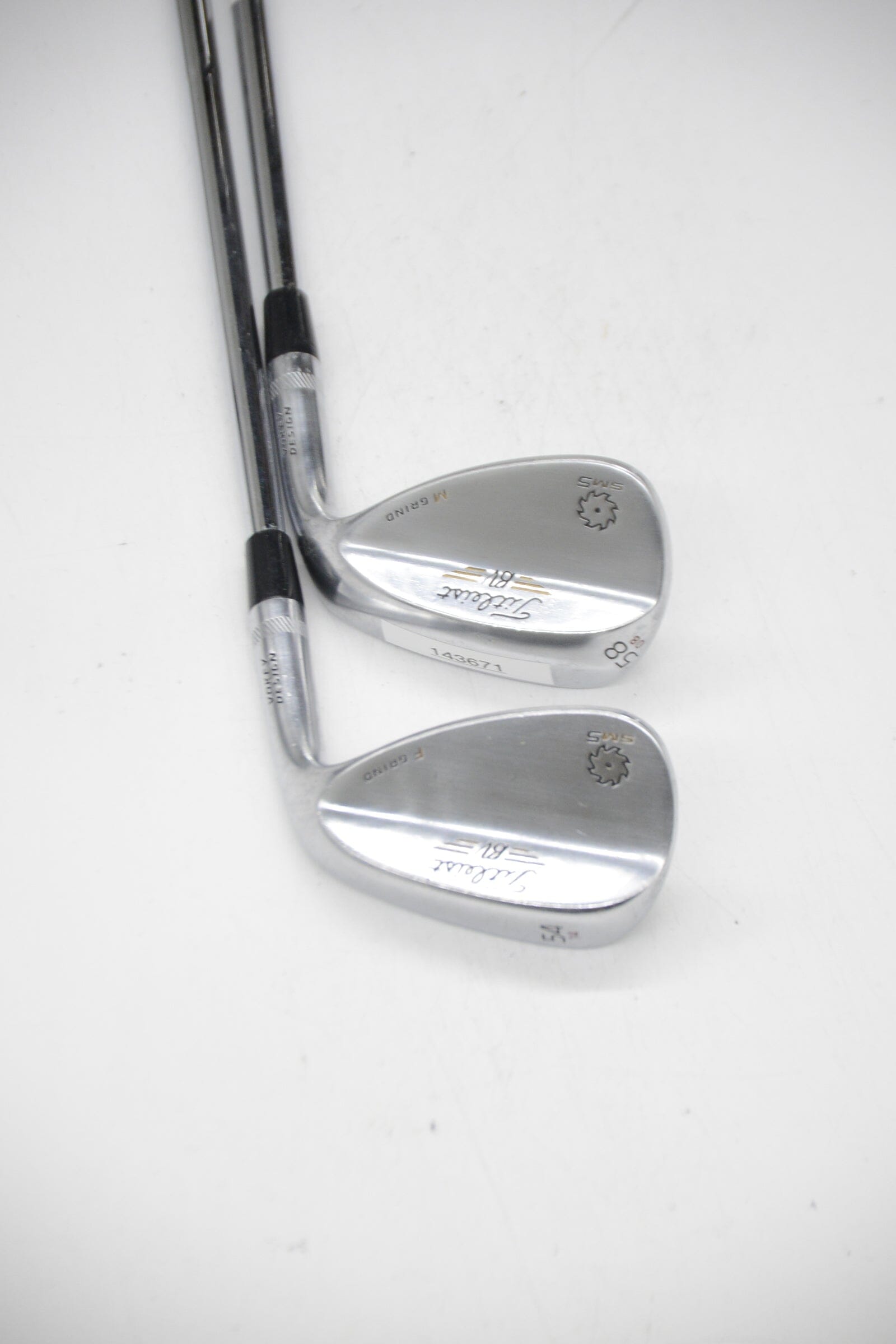 Titleist Vokey SM5 Tour Chrome 54 & 58 Degree Wedge Set S Flex Golf Clubs GolfRoots 