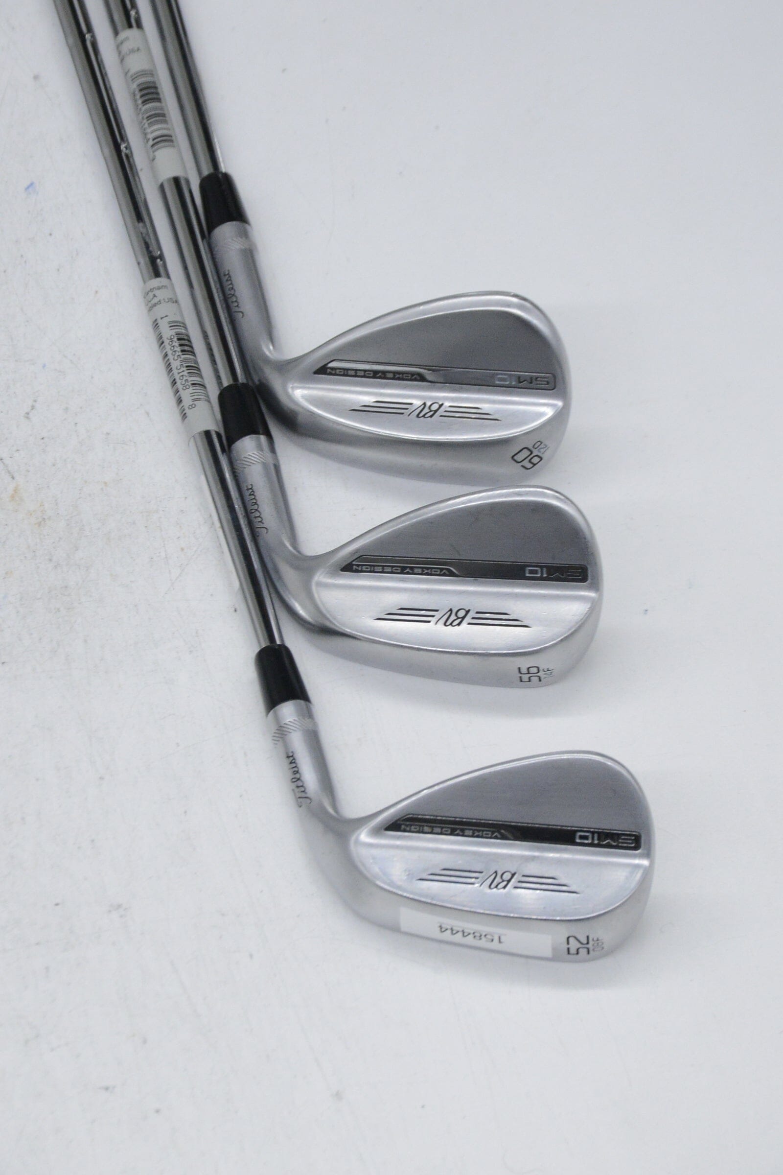 Titleist Vokey SM10 Tour Chrome 52, 56, 60 Degree Wedge Set Wedge Flex Golf Clubs GolfRoots 