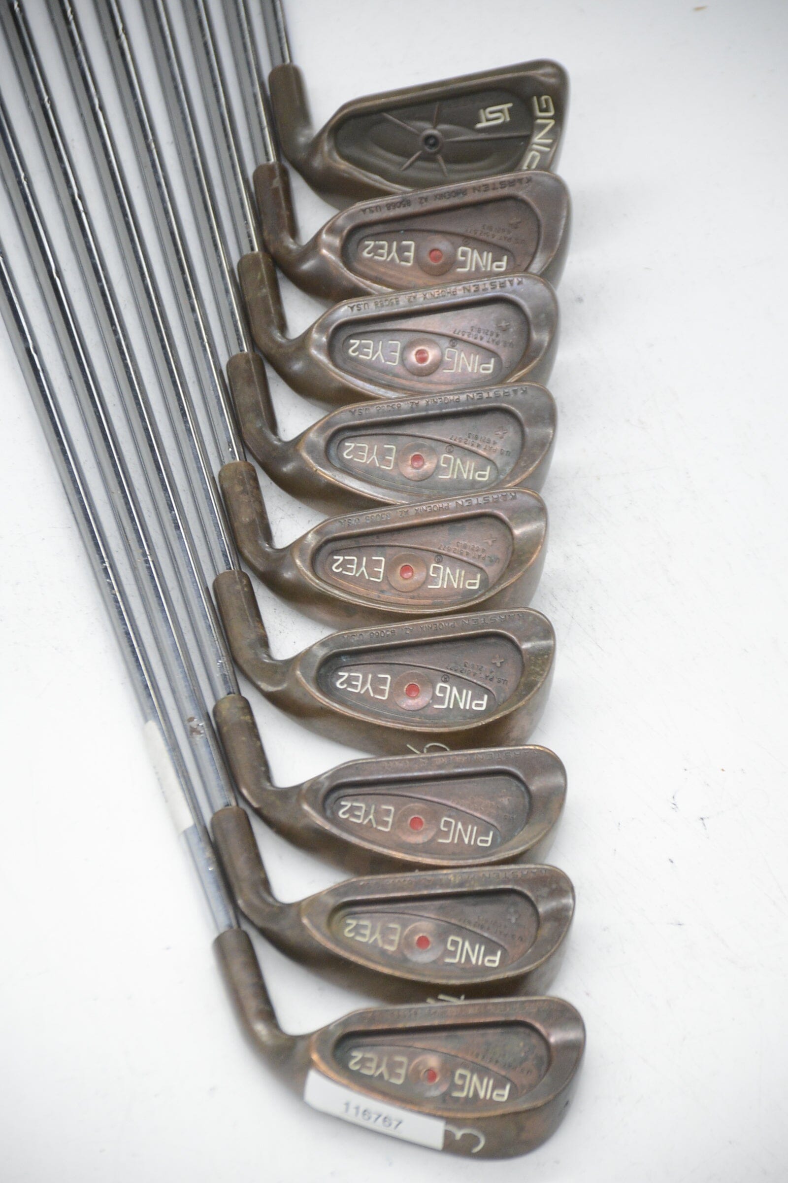 Ping Eye 2 + Beryllium Copper 3-PW, LW Iron Set S Flex Std Length Golf Clubs GolfRoots 