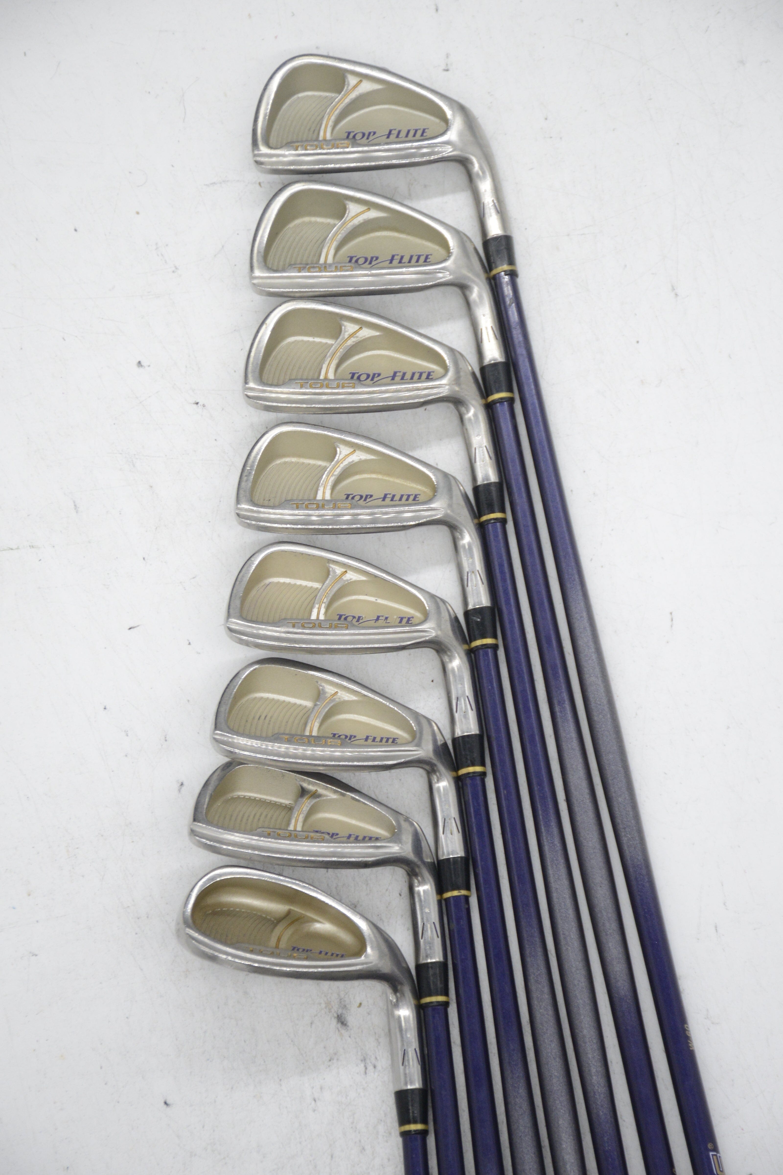 Women's Top Flite Tour 4-9, AW, SW Iron Set W Flex -0.5" Golf Clubs GolfRoots 