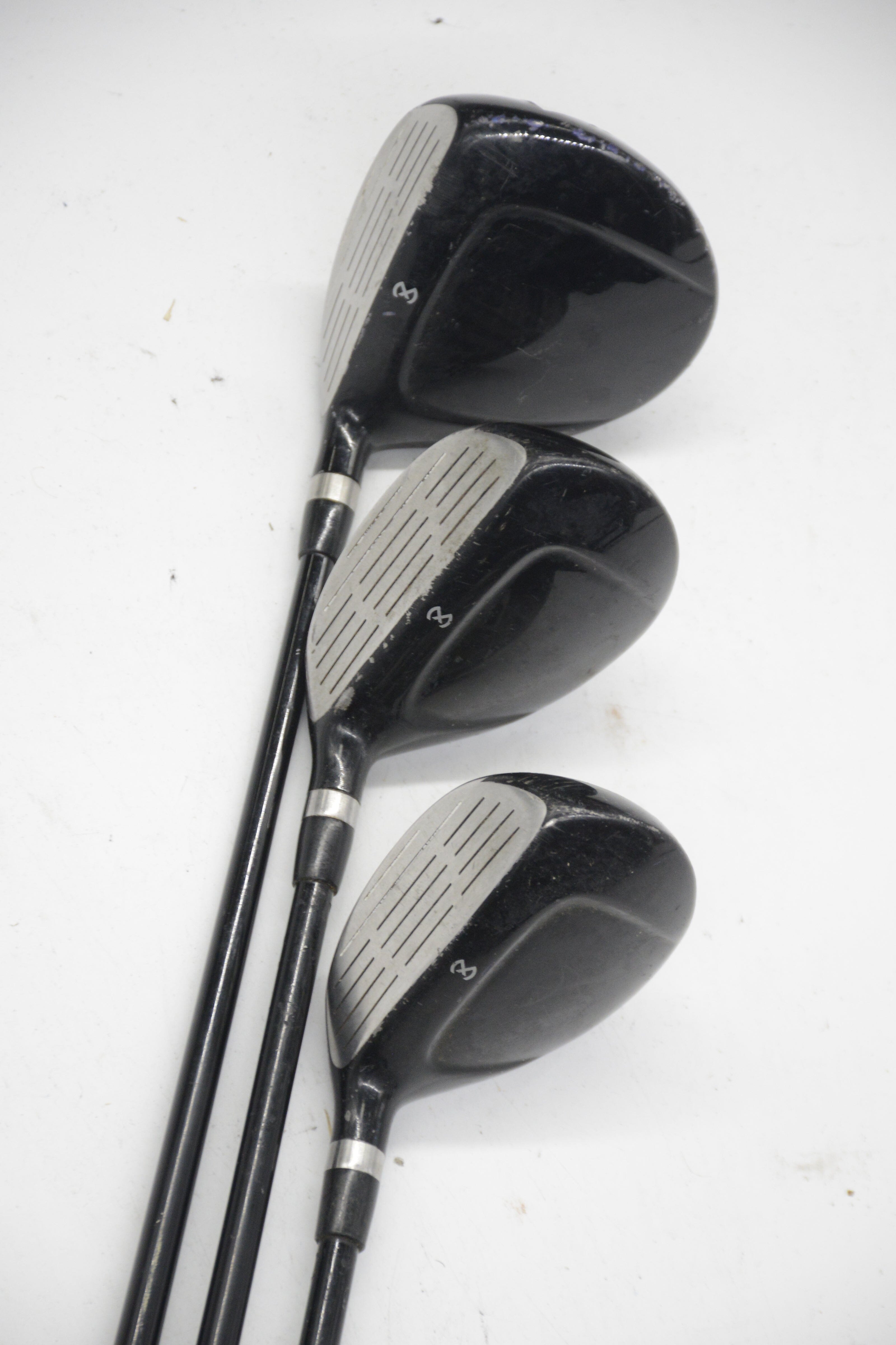 MaxFli Revolution 3W, 3H, 4H Wood Set R Flex Golf Clubs GolfRoots 