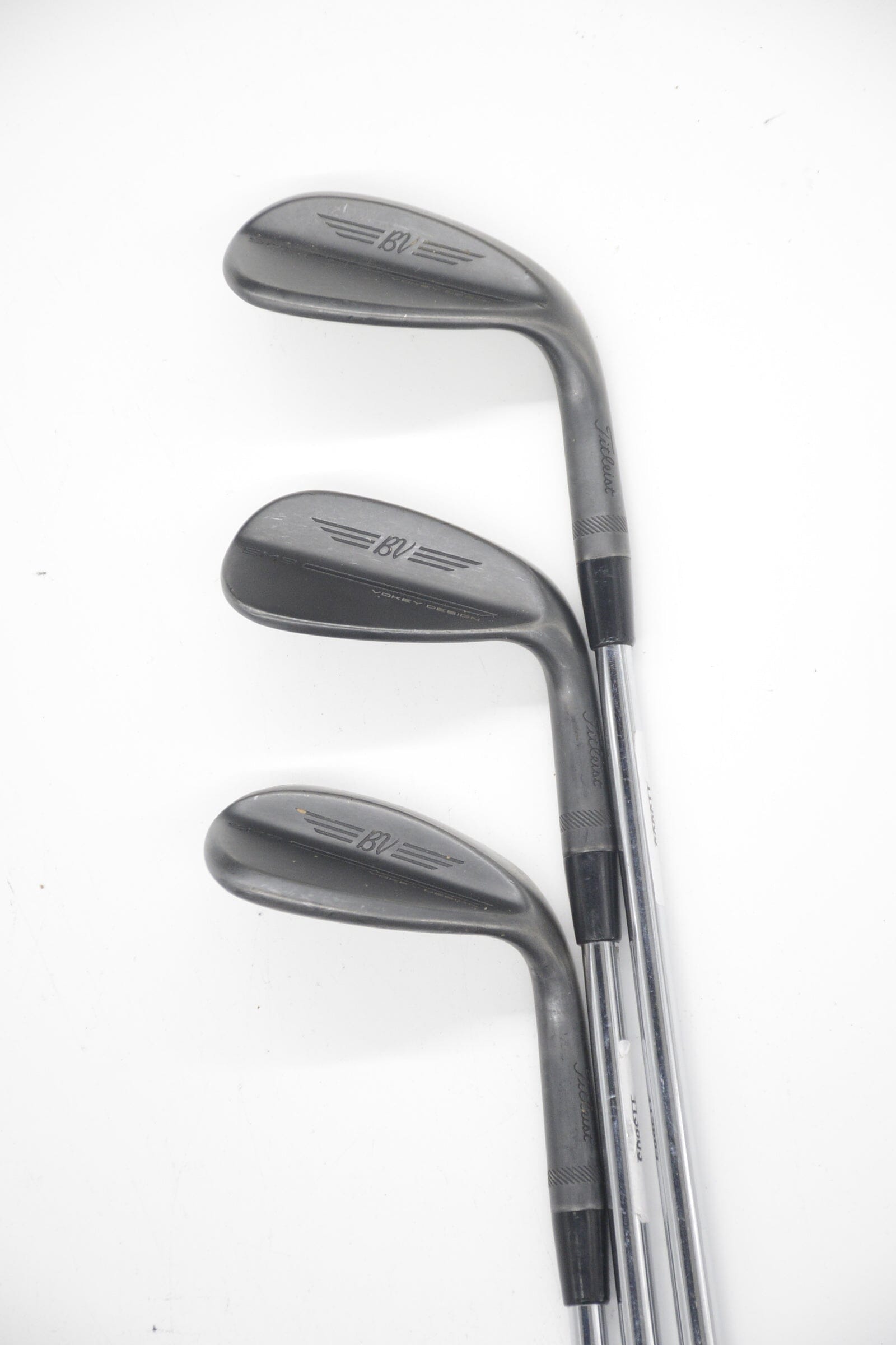 Titleist Vokey SM9 Jet Black 50, 56, 60 Degree Wedge Set X Flex