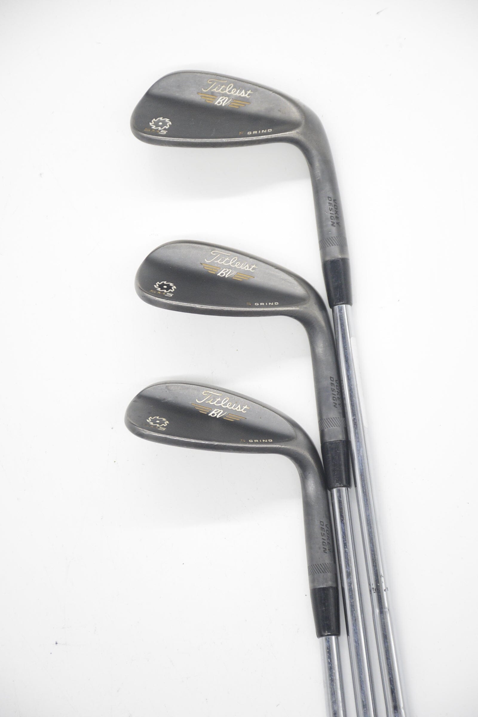 Titleist Vokey SM5 Raw Black 50, 54, 58 Degree Wedge Set Wedge Flex