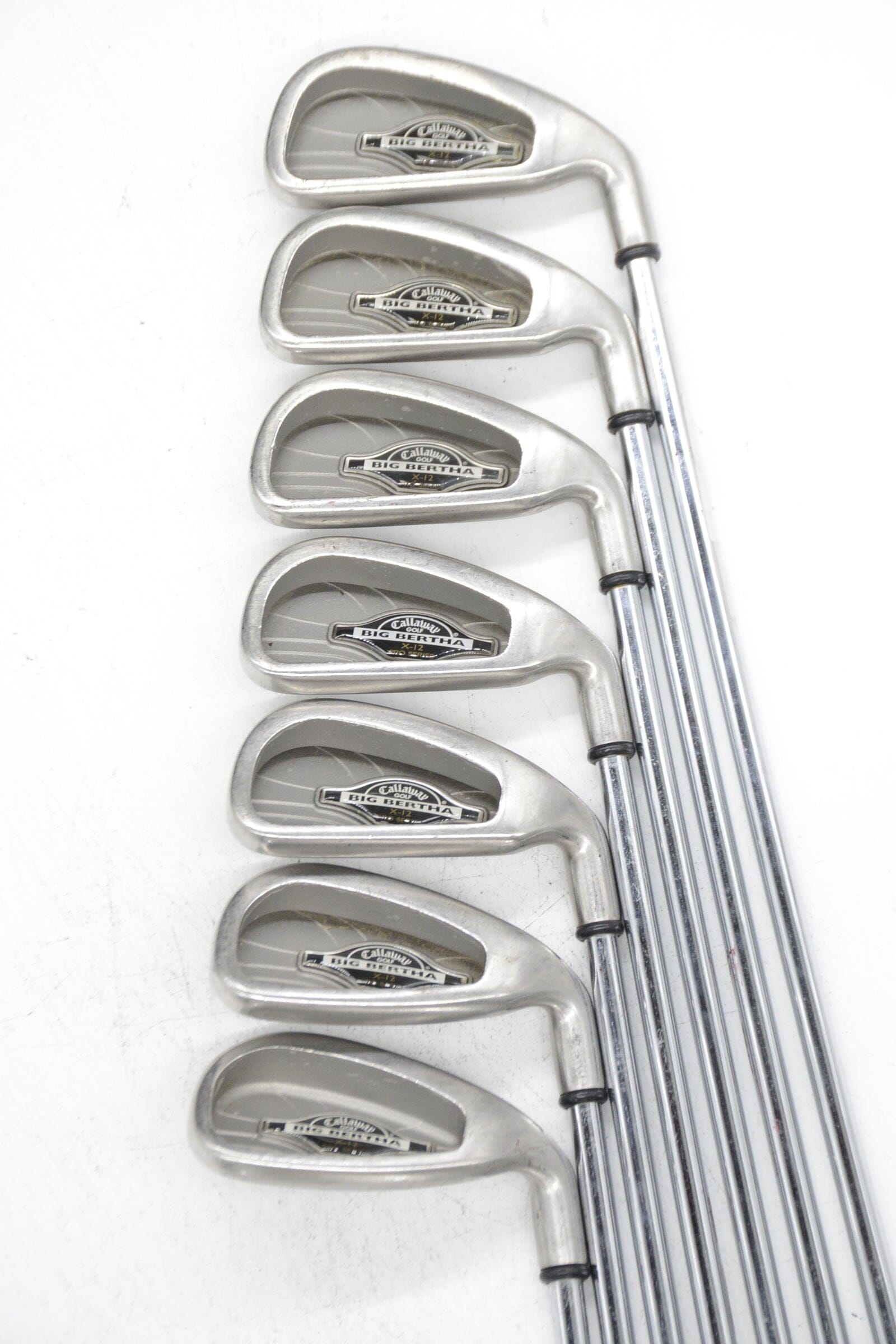Callaway Big Bertha X-12 Pro Series 3-8, PW Iron Set S Flex Std Length Golf Clubs GolfRoots 