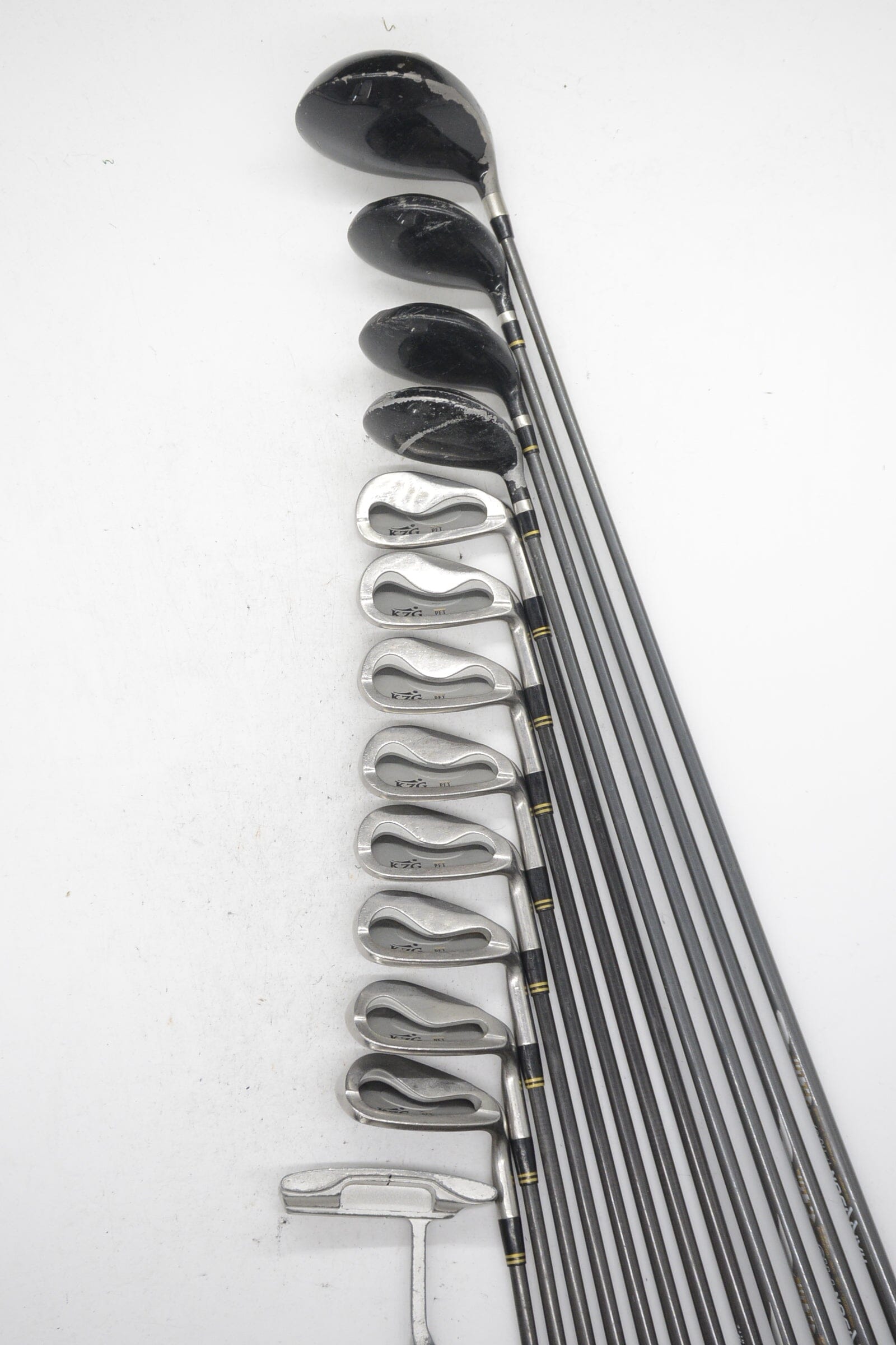 KZG PFT Mixed Full Set R Flex -0.25" Golf Clubs GolfRoots 