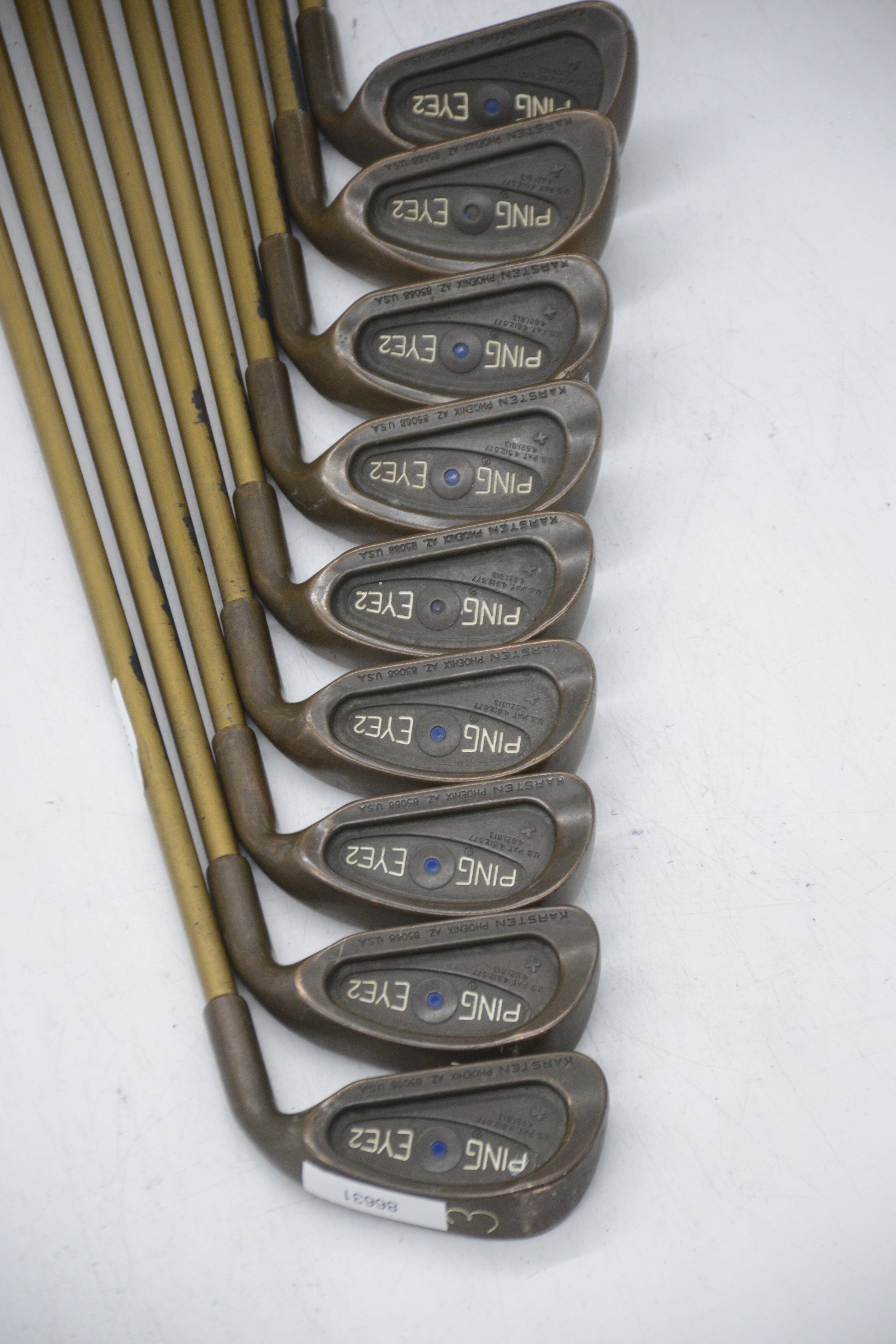 Ping Eye 2 + Beryllium Copper 3-PW, SW Iron Set S Flex -0.5" Golf Clubs GolfRoots 