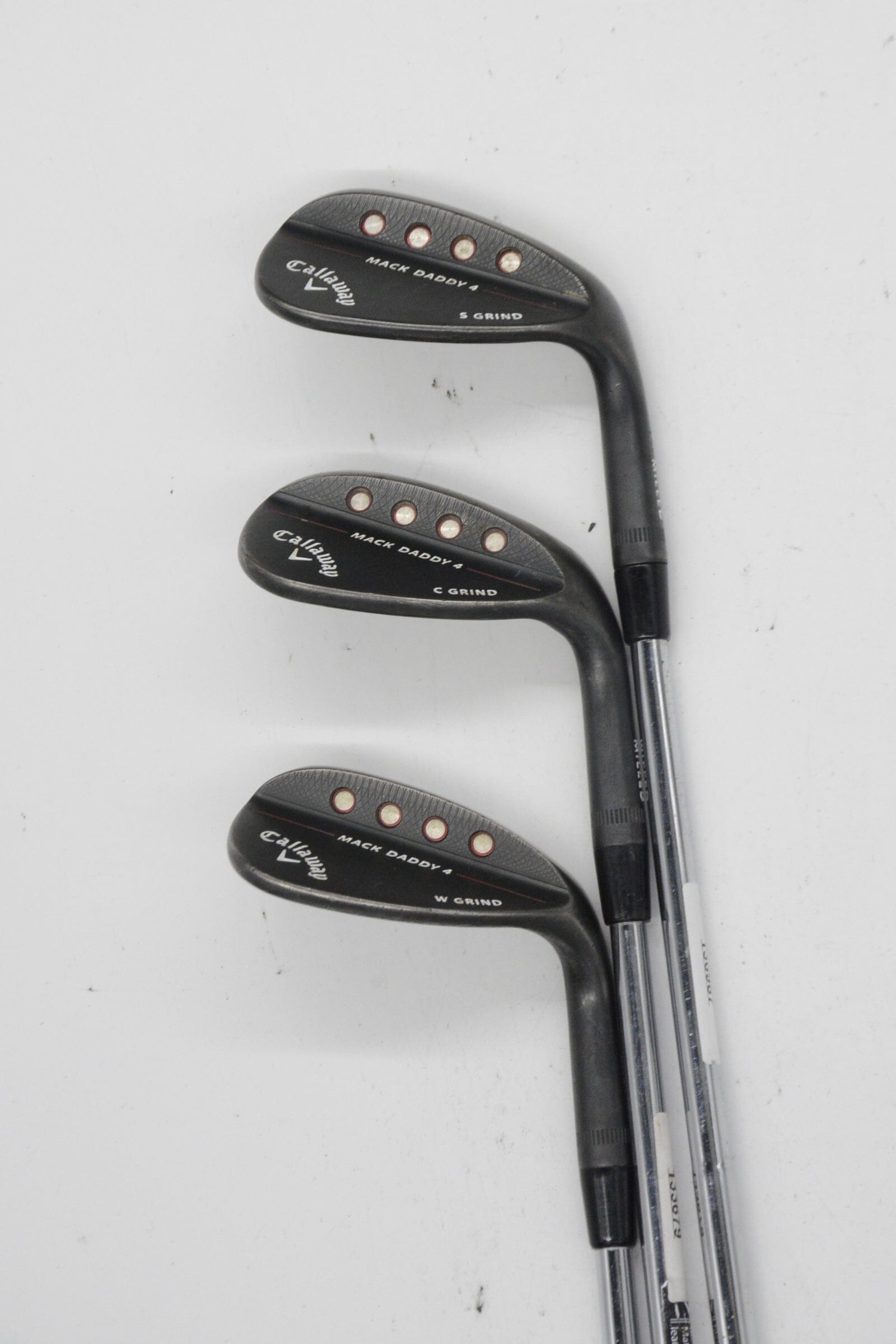 Callaway Mack Daddy 4 Black Nickel 52, 56, 60 Degree Wedge Set S Flex Golf Clubs GolfRoots 