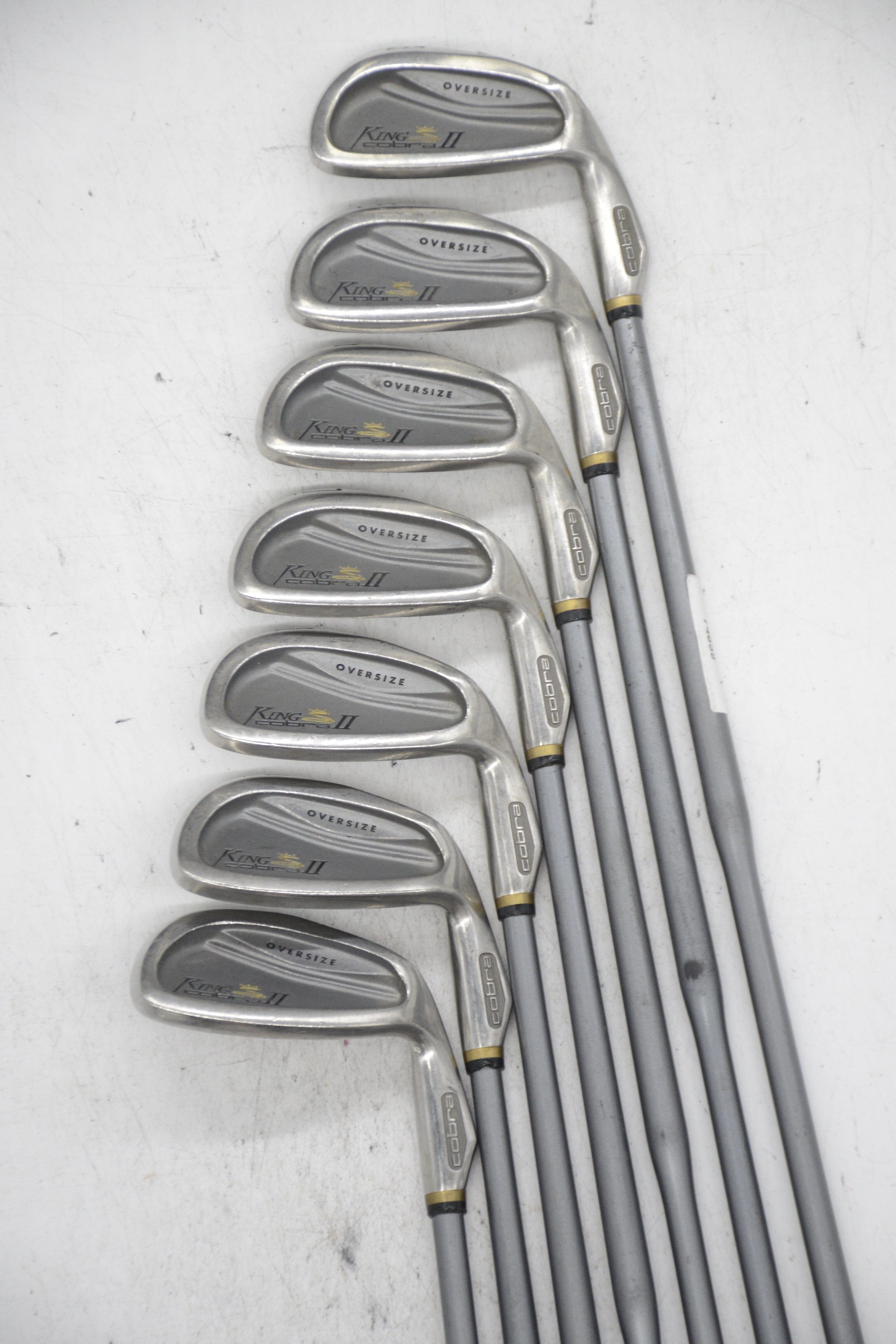 Cobra King Cobra 2 Oversize 3, 5-PW Iron Set S Flex -0.5" Golf Clubs GolfRoots 