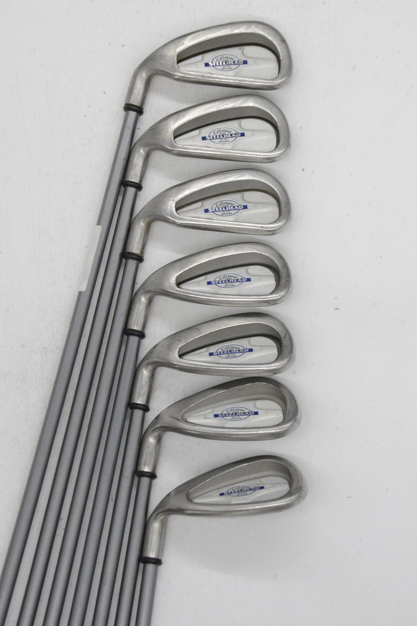 Lefty Callaway Steelhead X-14 5-PW, SW Iron Set R Flex -0.5" Golf Clubs GolfRoots 