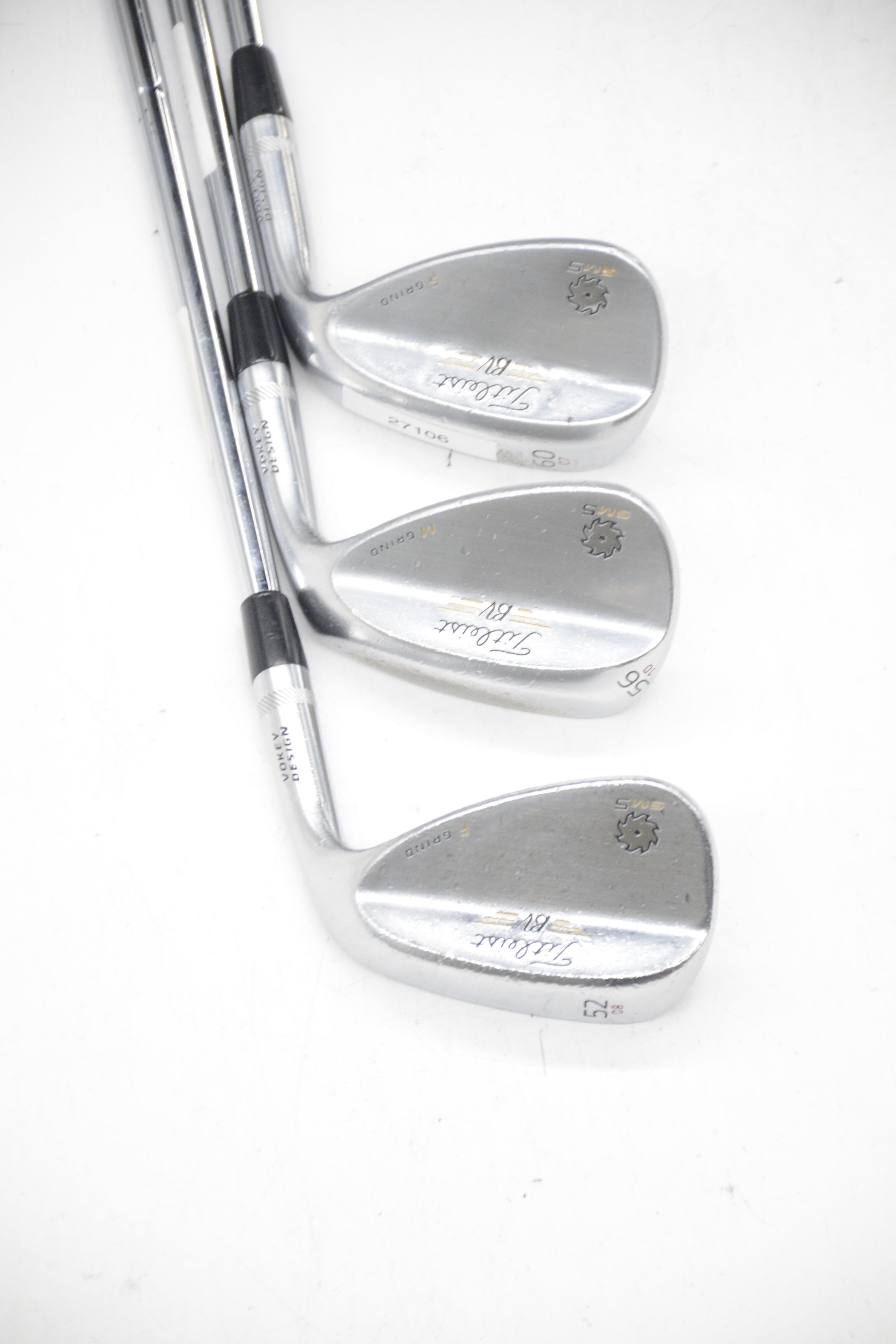 Titleist Vokey SM5 Tour Chrome 52, 56, 60 Degree Wedge Set Wedge Flex