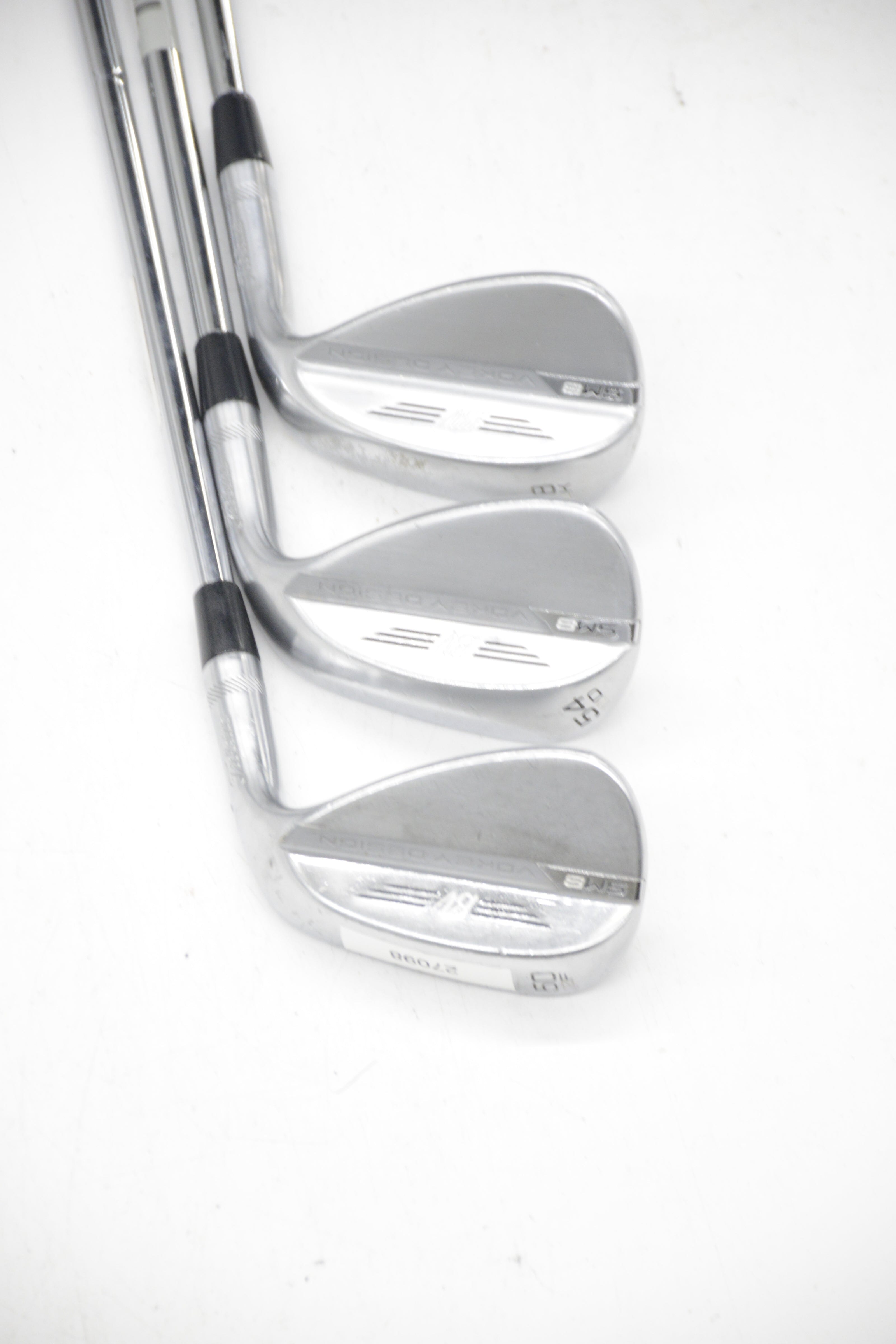 Titleist Vokey SM8 Brushed Steel 50, 54, 58 Degree Wedge Set Wedge Flex