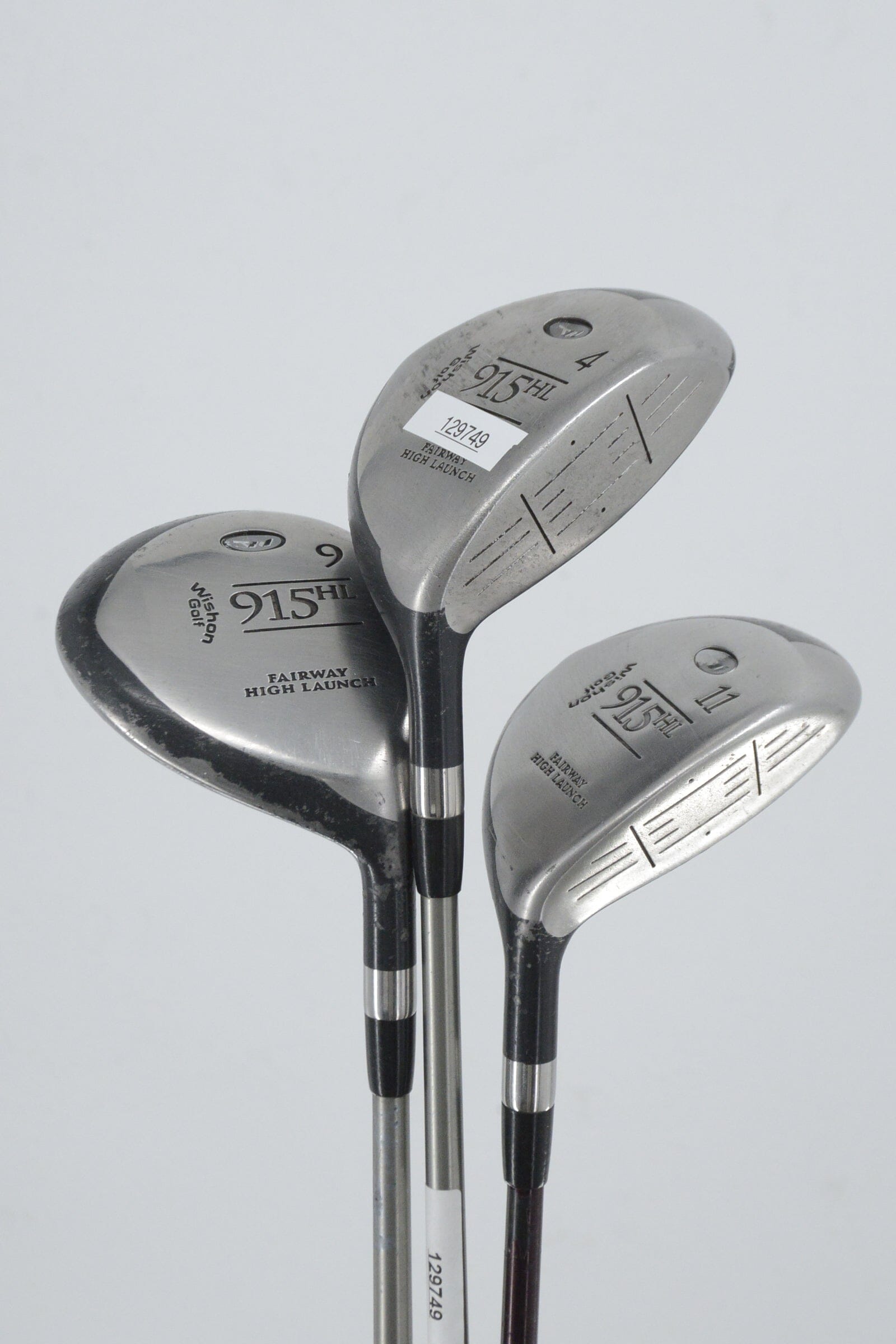 Wishon 915HL 4W, 9W, 11W Wood Set SR Flex Golf Clubs GolfRoots 