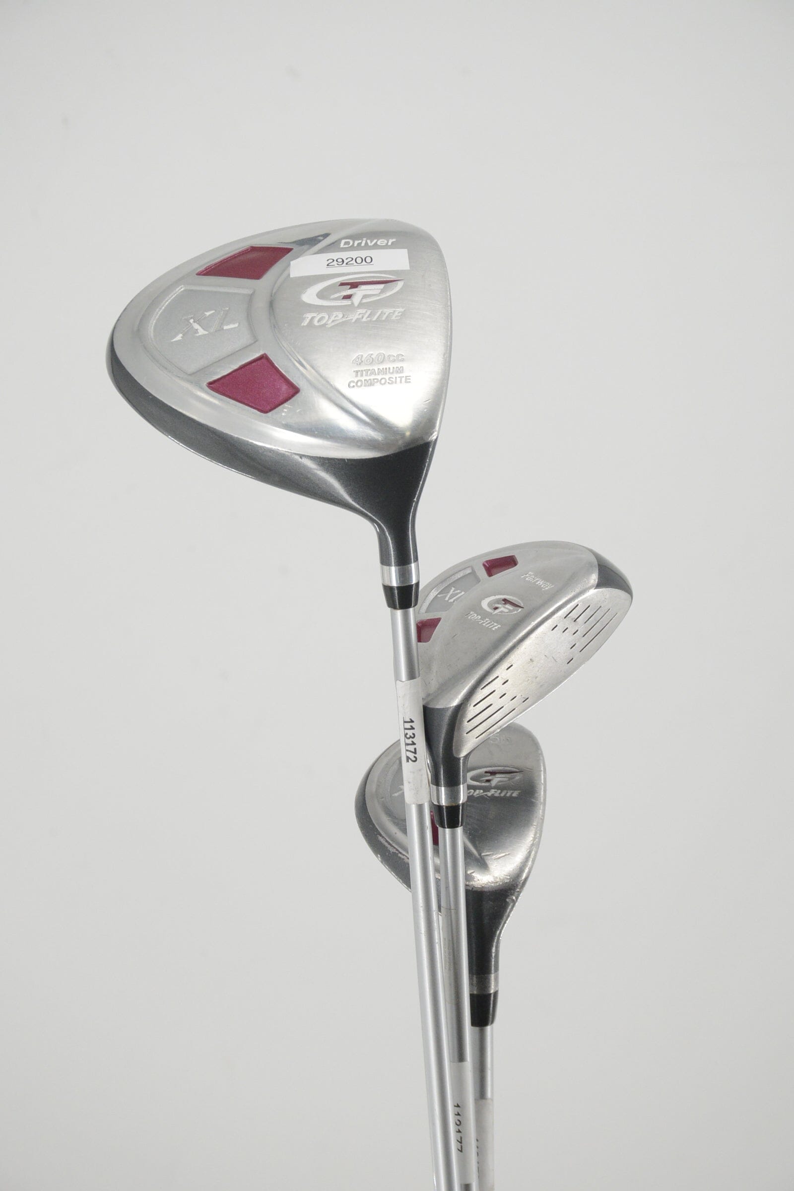 Women's Top Flite XL D, 3W, 5H Wood Set W Flex Golf Clubs GolfRoots 