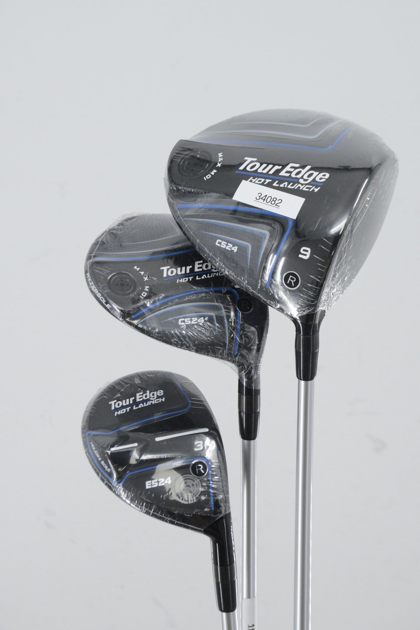 NEW Tour Edge Hot Launch C524 D, 3W, 3H Wood Set R Flex Golf Clubs GolfRoots 