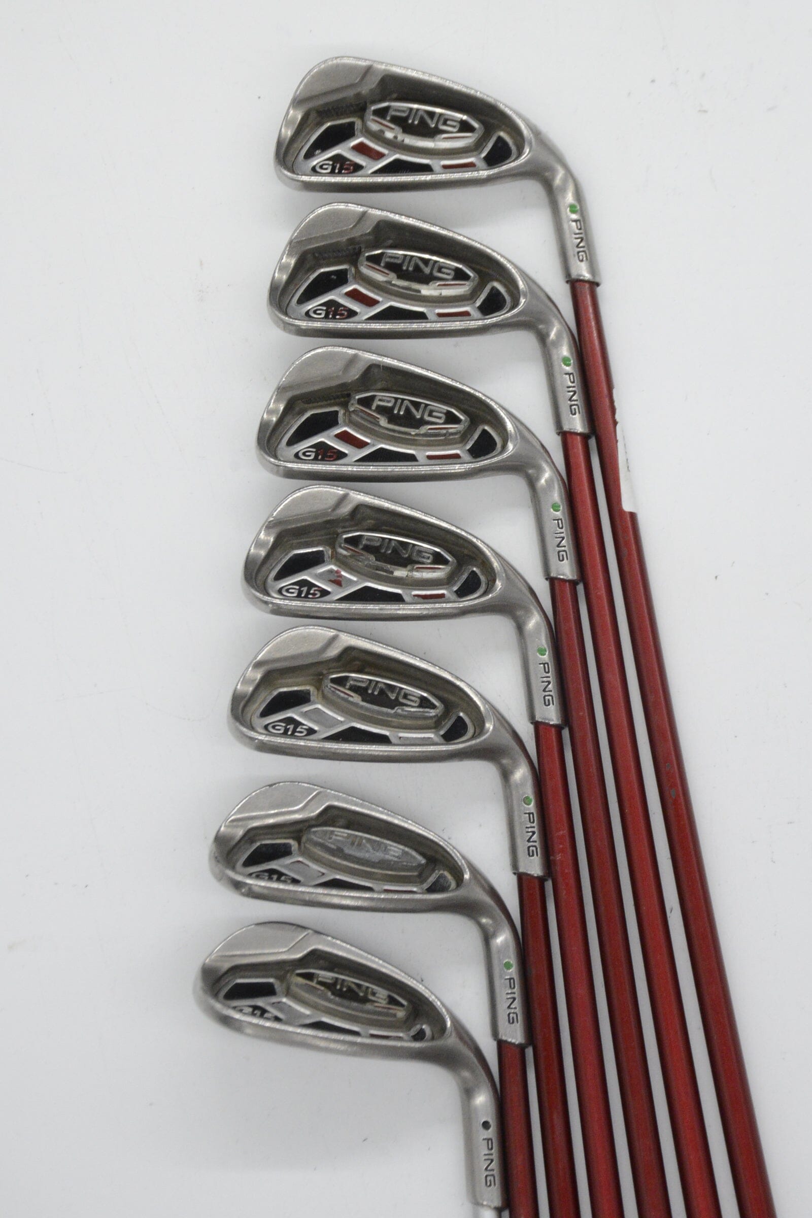 Ping G15 5-9, UW-SW Iron Set R Flex -0.75" Golf Clubs GolfRoots 