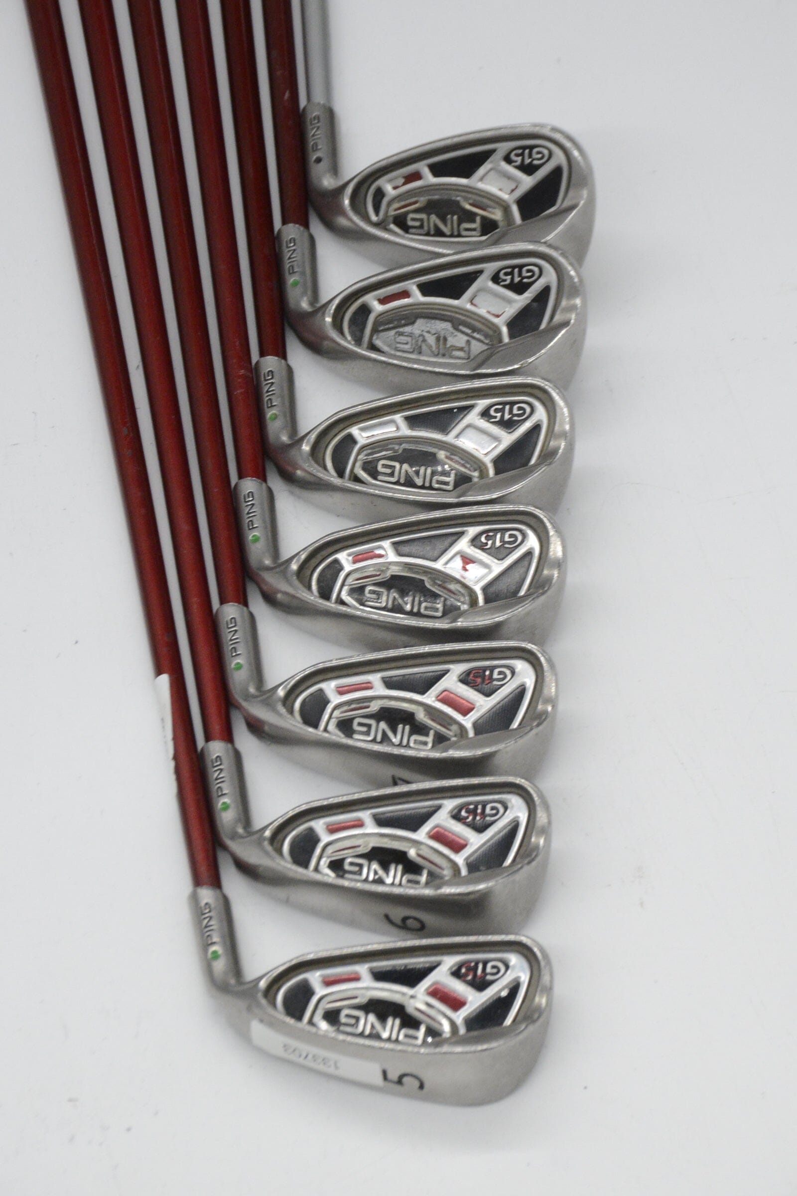 Ping G15 5-9, UW-SW Iron Set R Flex -0.75" Golf Clubs GolfRoots 