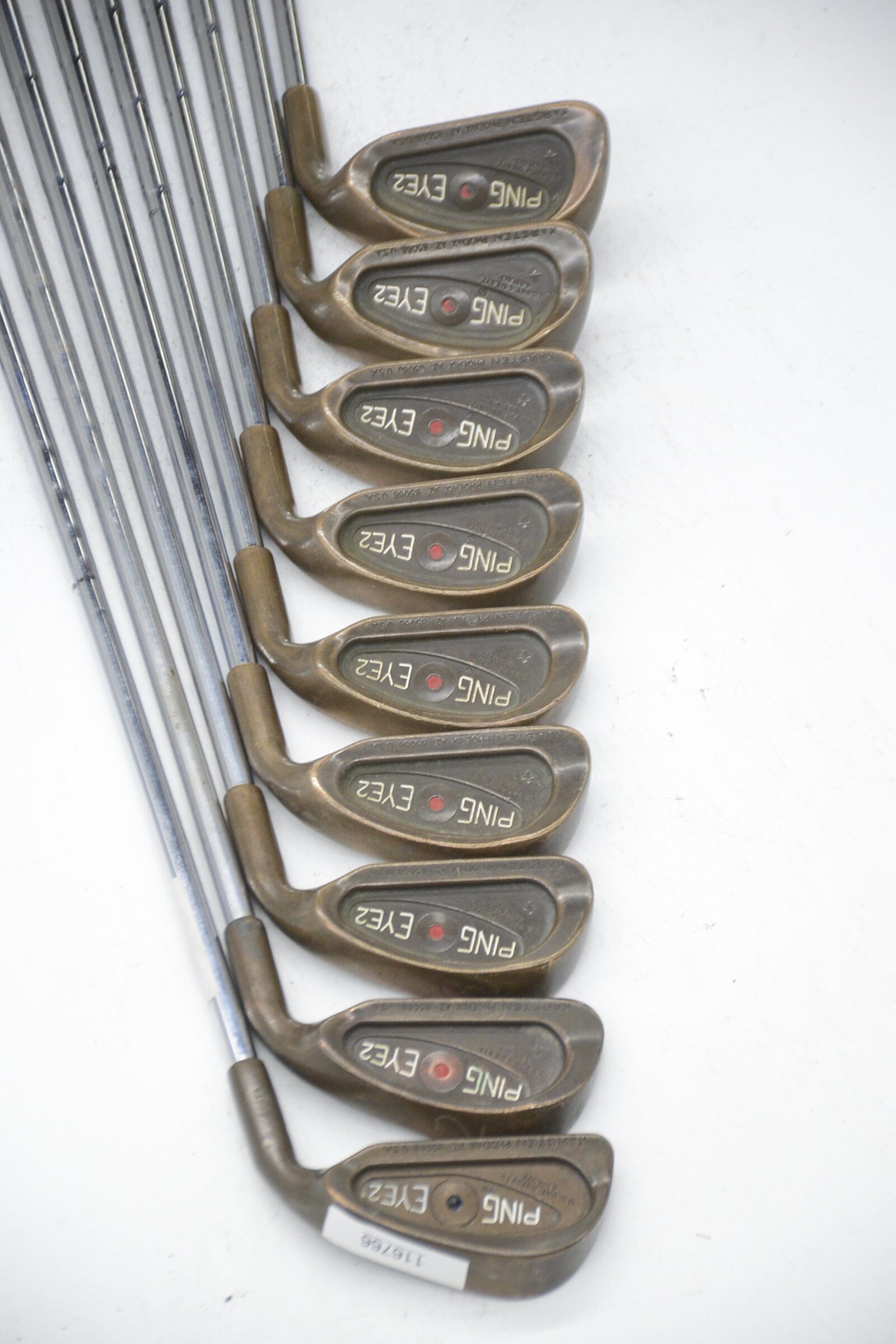 Ping Eye 2 + Beryllium Copper 1-7, 9-PW Iron Set S Flex +0.25" Golf Clubs GolfRoots 