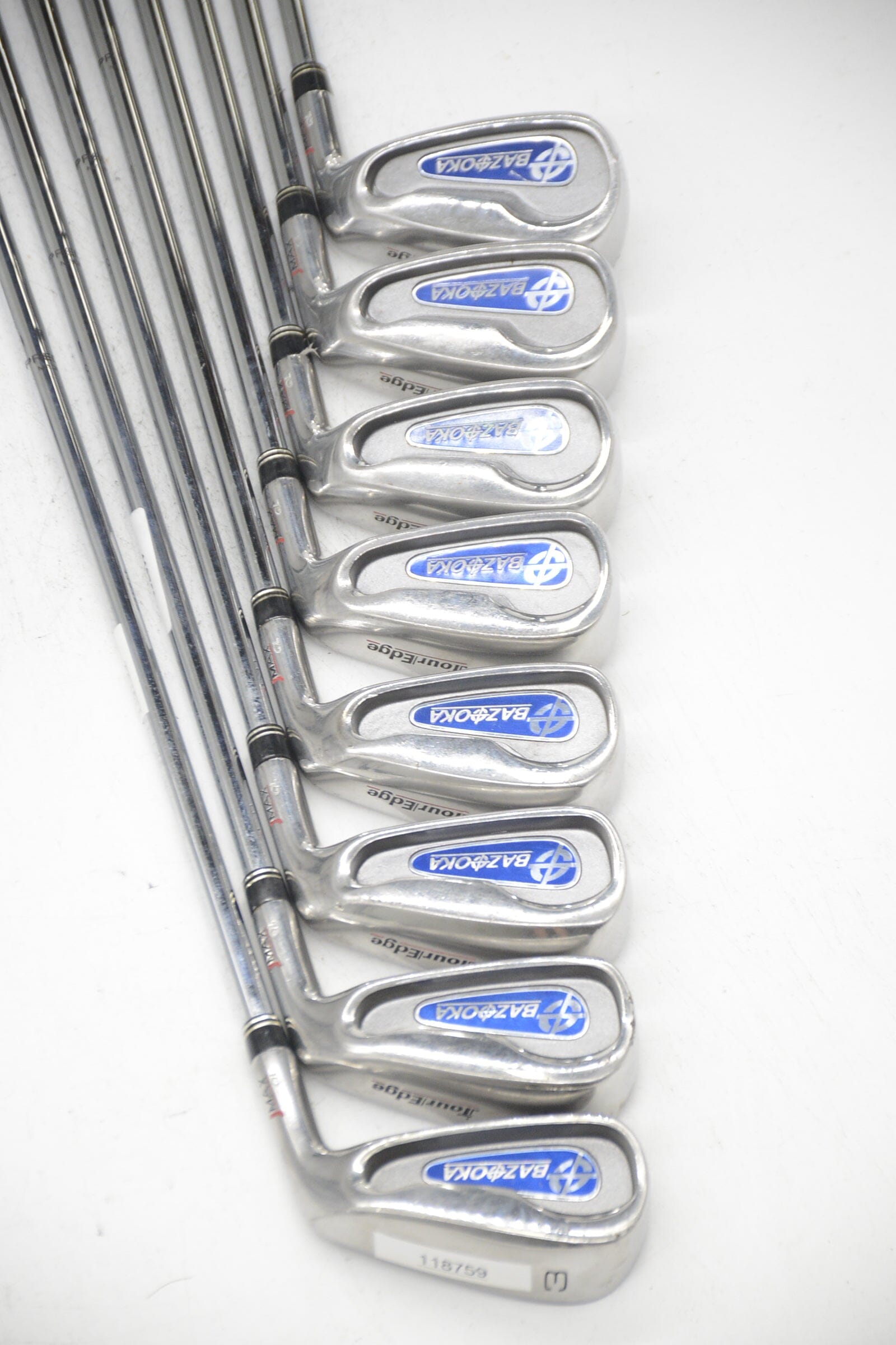 Tour Edge Bazooka JMAX Ql 3-PW Iron Set R Flex -0.25" Golf Clubs GolfRoots 