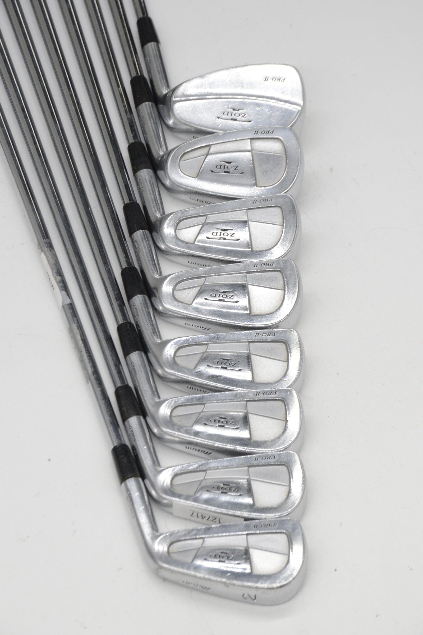Mizuno T-Zoid Pro II 2-7, 9-PW Iron Set S Flex +0.25" Golf Clubs GolfRoots 