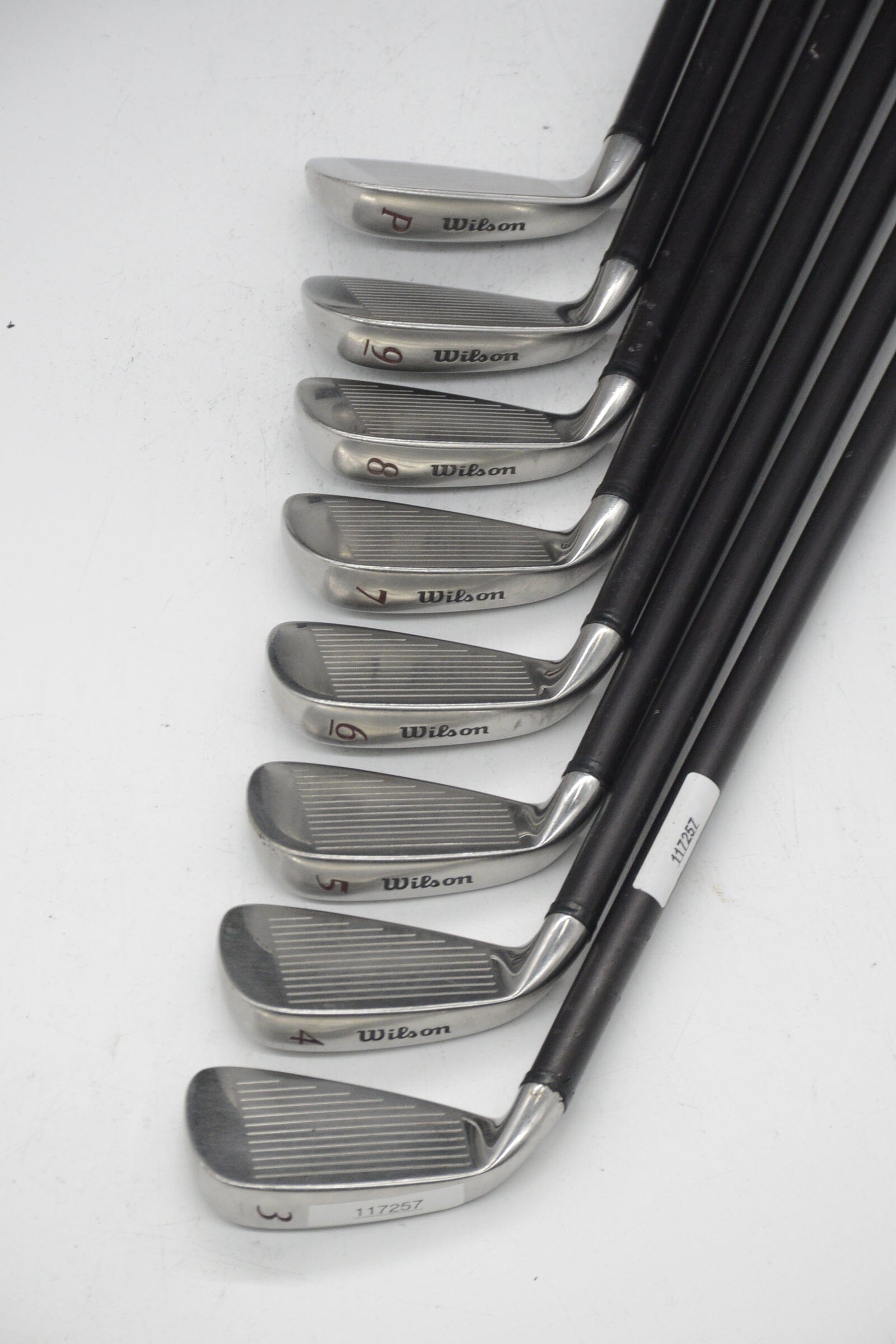 Wilson Deep Red 3-PW Iron Set S Flex -0.25" Golf Clubs GolfRoots 