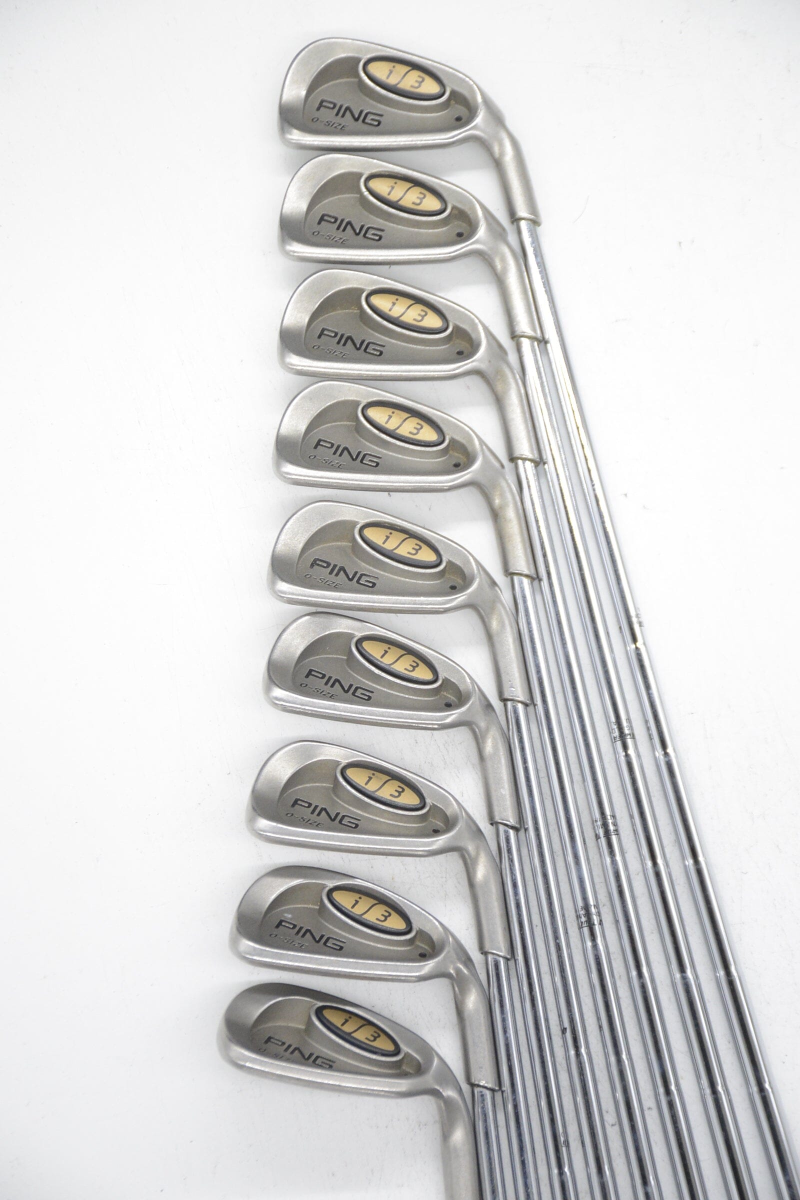 Ping I3 O-Size 3-PW, SW Iron Set S Flex -0.25" Golf Clubs GolfRoots 