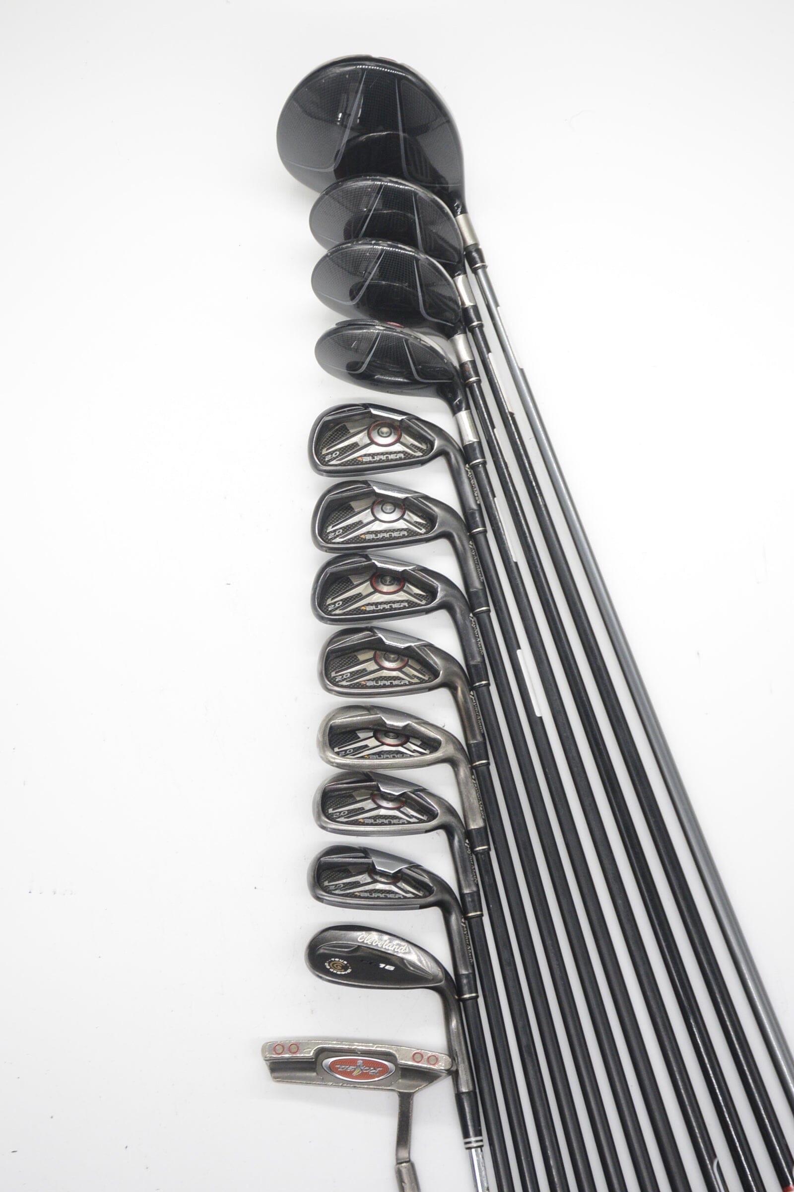TaylorMade Burner 2.0 Mixed Full Set R Flex -0.25" Golf Clubs GolfRoots 