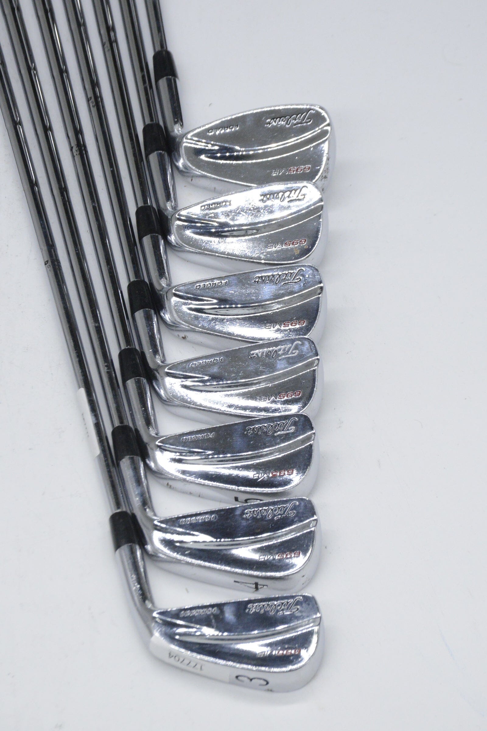 Titleist 695 MB Forged 3-8, PW Iron Set X Flex +0.5" Golf Clubs GolfRoots 