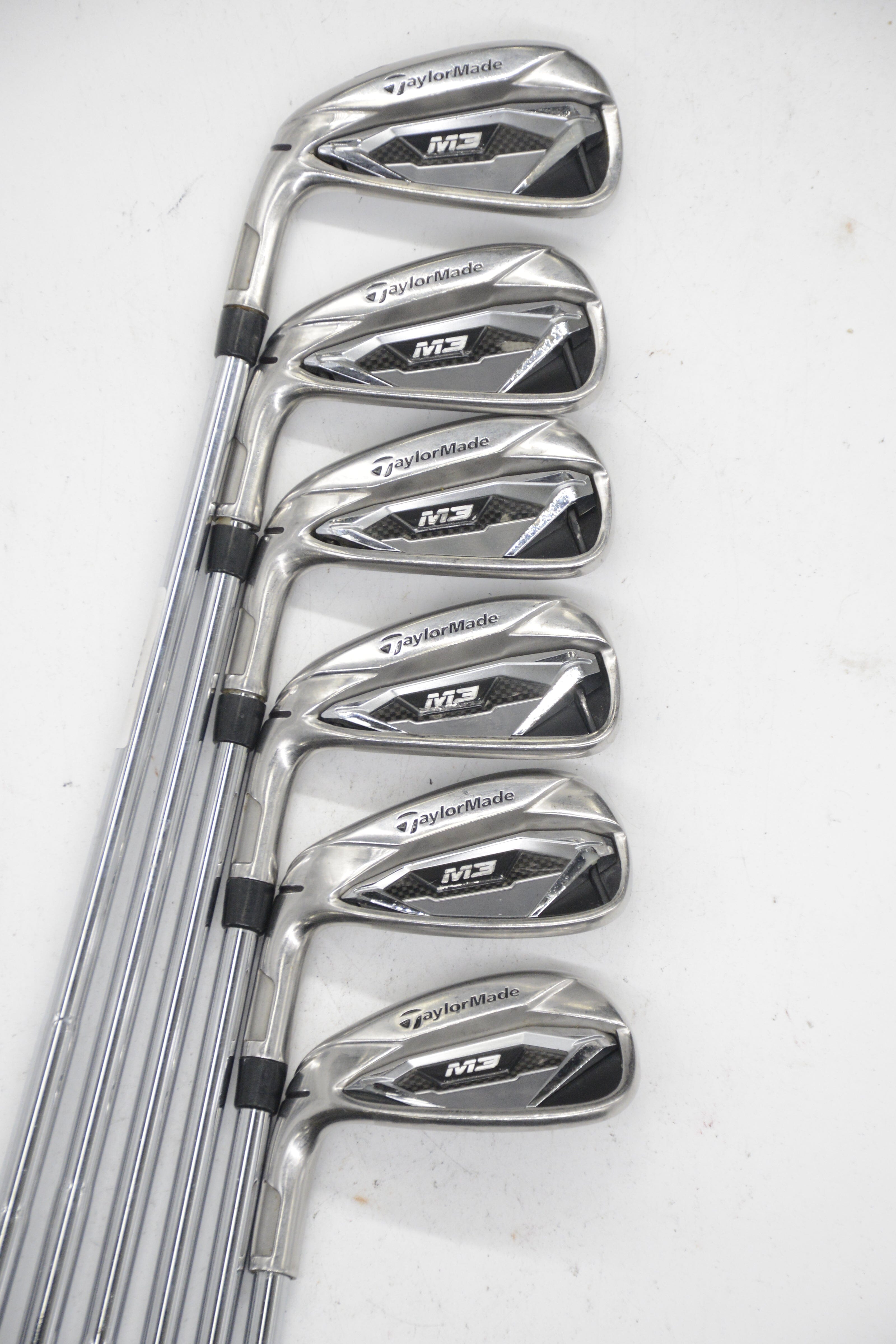 Lefty TaylorMade M3 4-8, PW Iron Set R Flex +0.25" Golf Clubs GolfRoots 