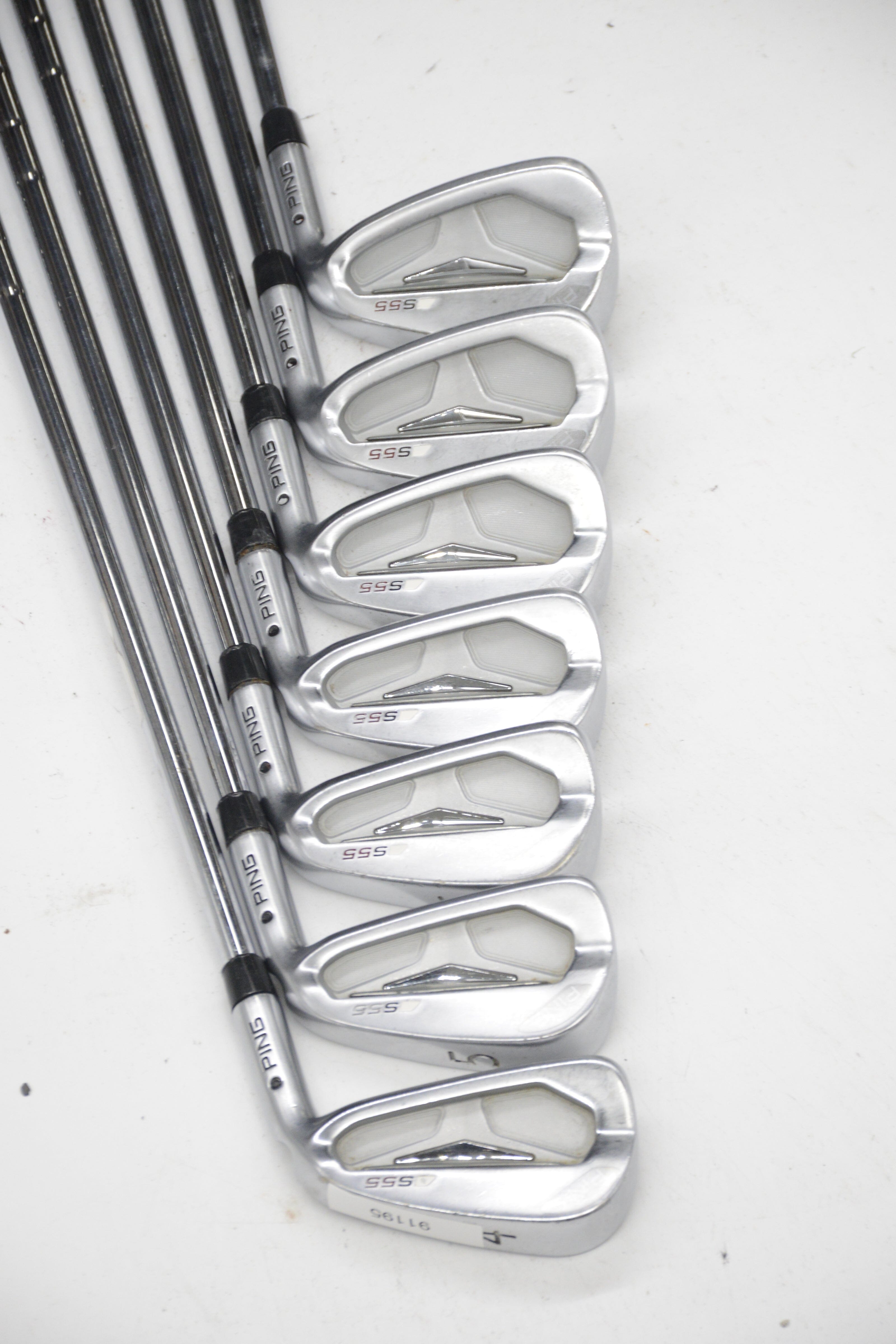 Ping S55 4-PW Iron Set R Flex -0.5" Golf Clubs GolfRoots 