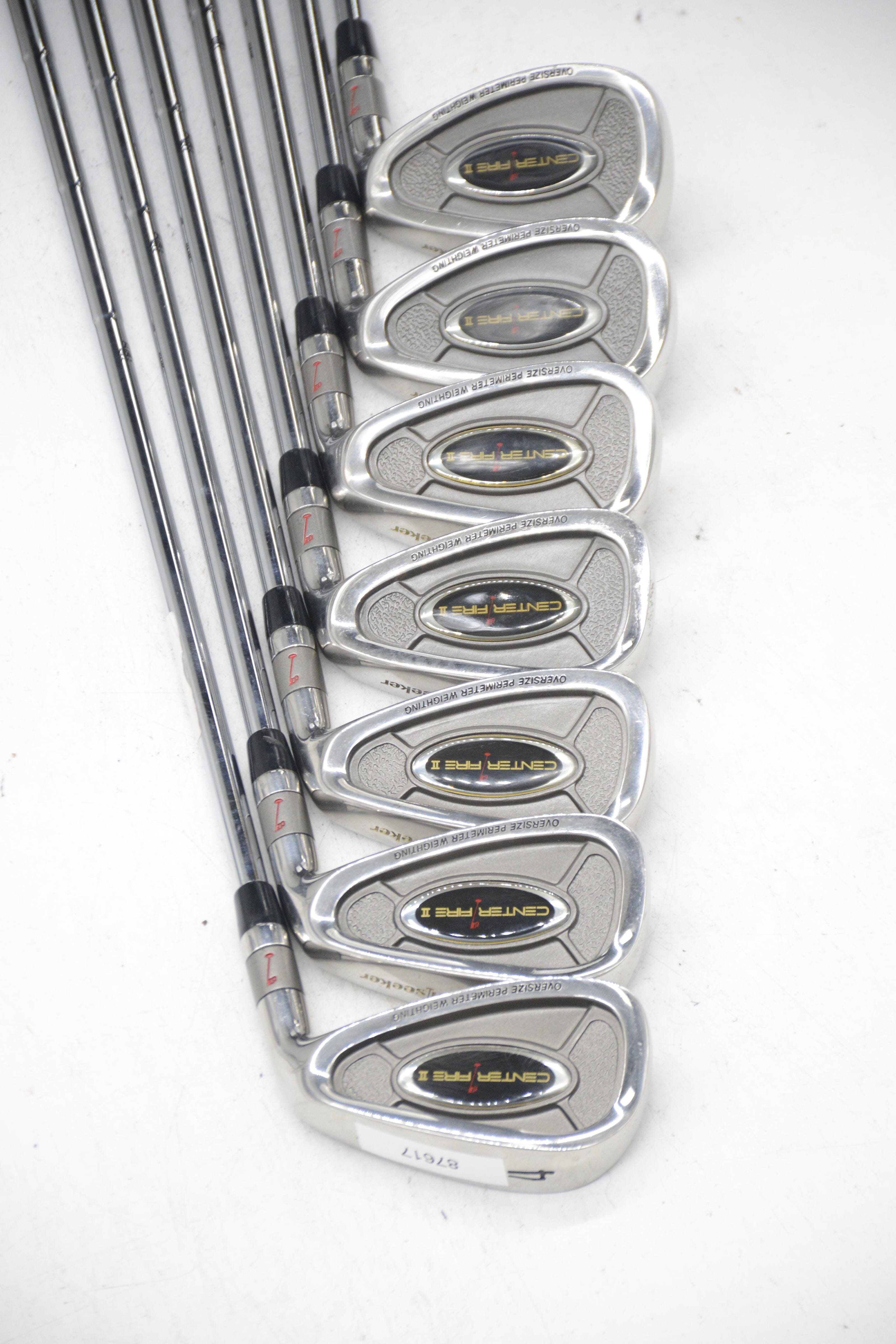 Pinseeker Center Fire II 4-PW Iron Set Uniflex Std Length Golf Clubs GolfRoots 