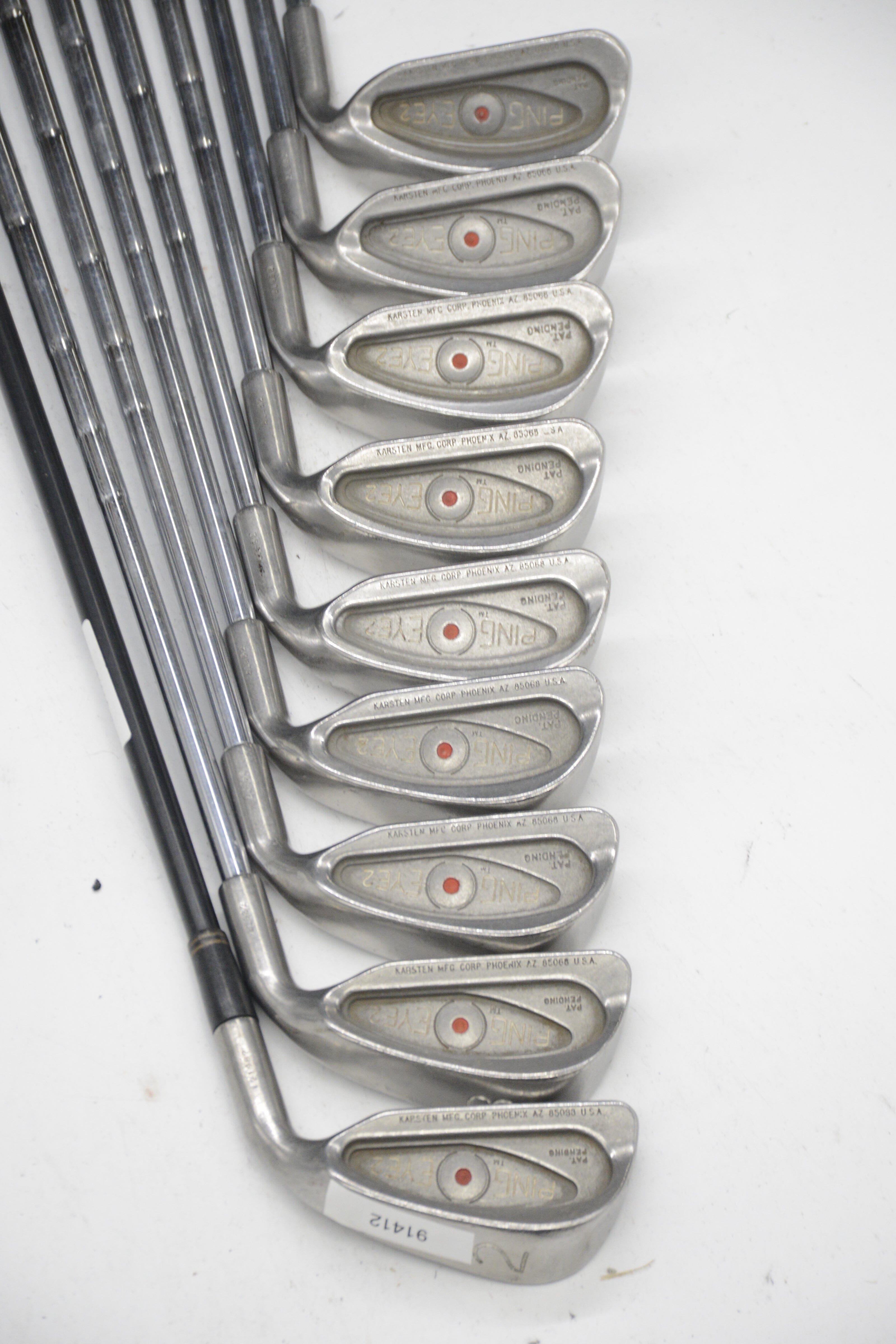 Ping Eye 2 2-PW Iron Set S Flex -0.25" Golf Clubs GolfRoots 