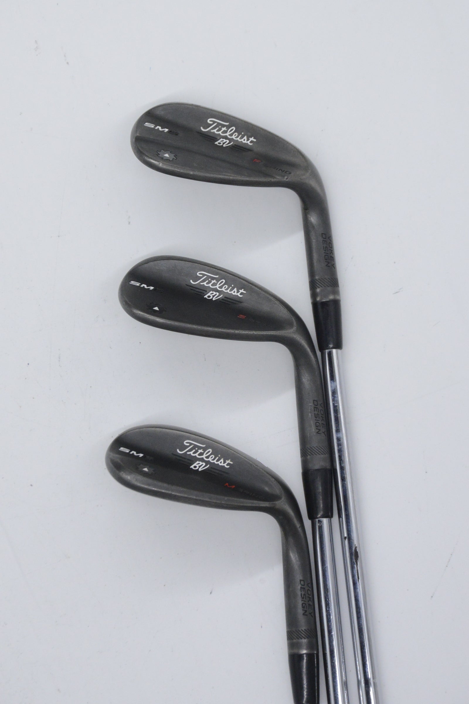 Titleist Vokey SM6 Jet Black 52, 56, 60 Degree Wedge Set Wedge Flex