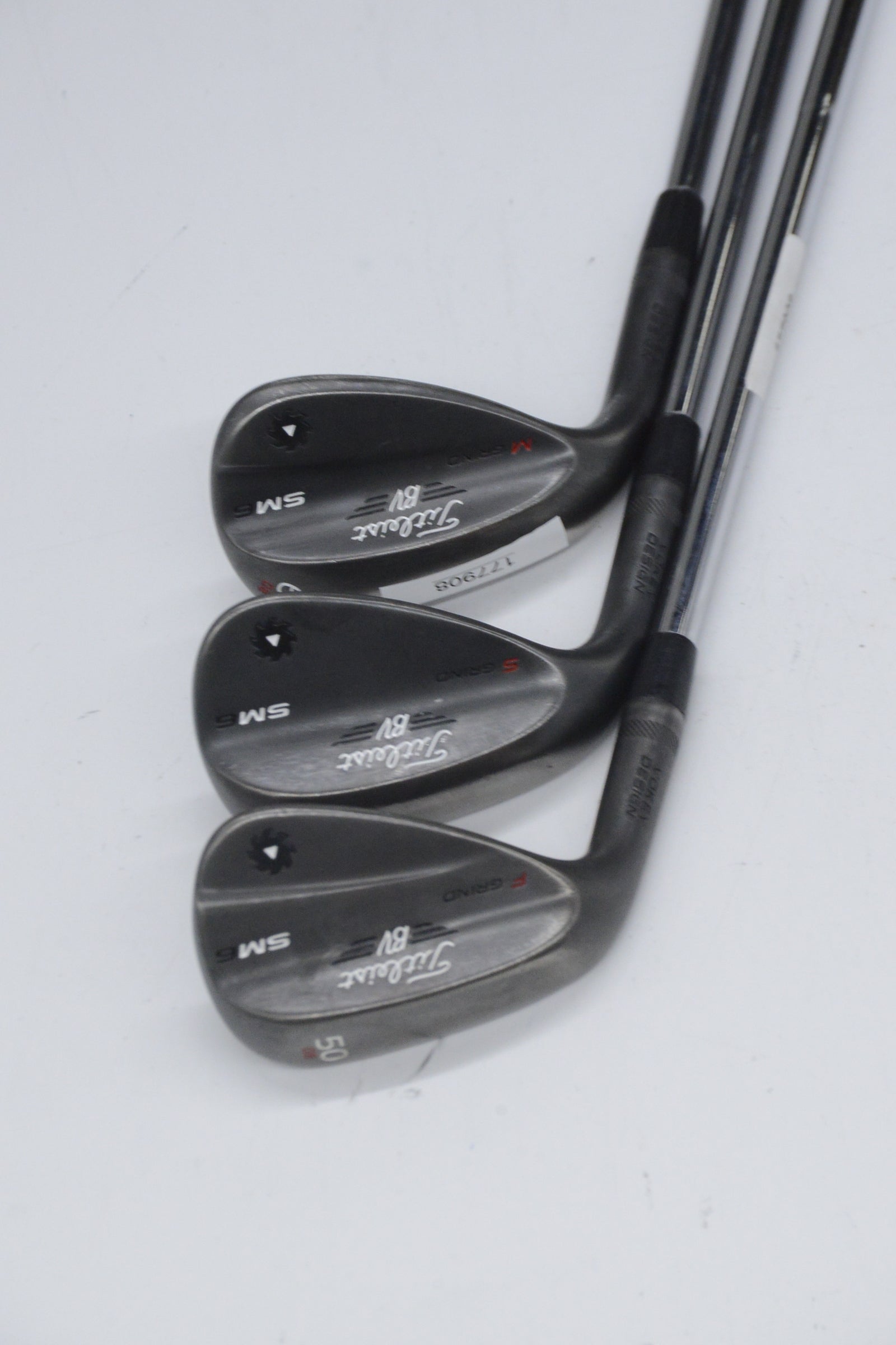 Lefty Titleist Vokey SM6 Jet Black 50, 54, 60 Degree Wedge Set S Flex
