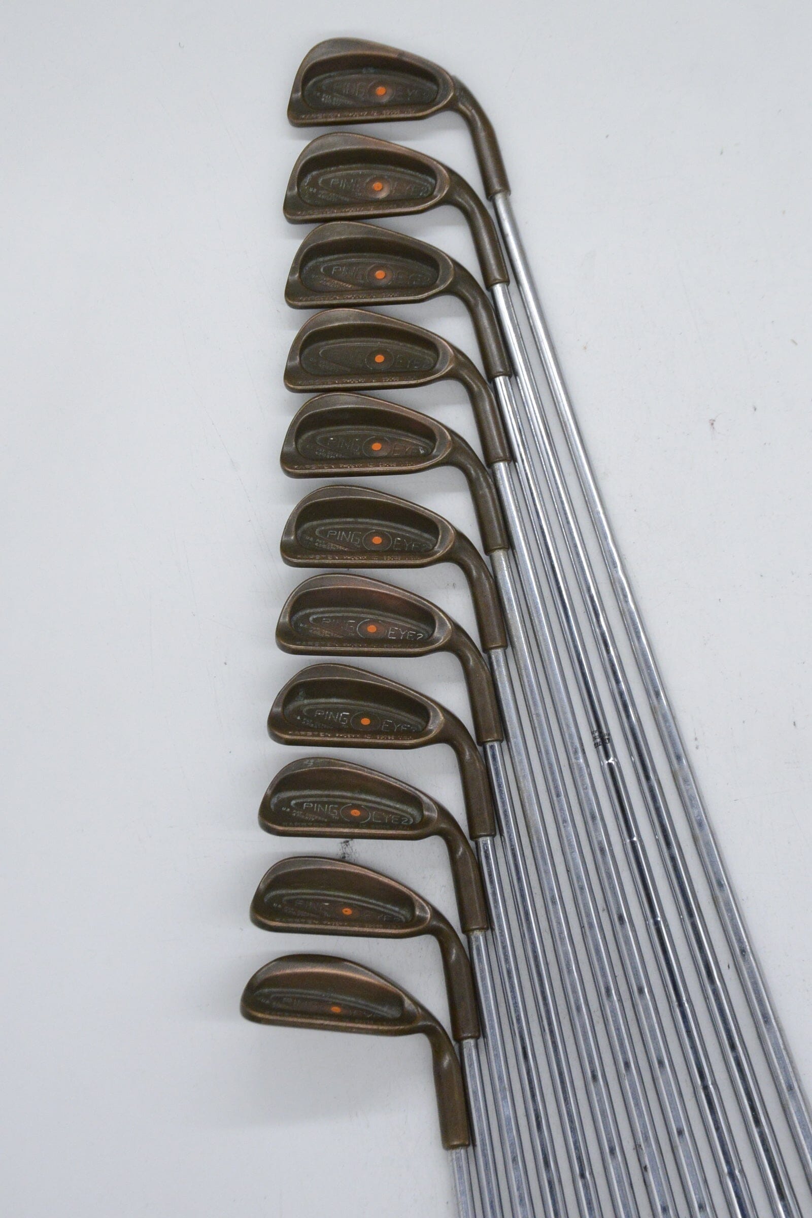 Ping Eye 2 Beryllium Copper 1-PW, SW Iron Set S Flex Std Length Golf Clubs GolfRoots 