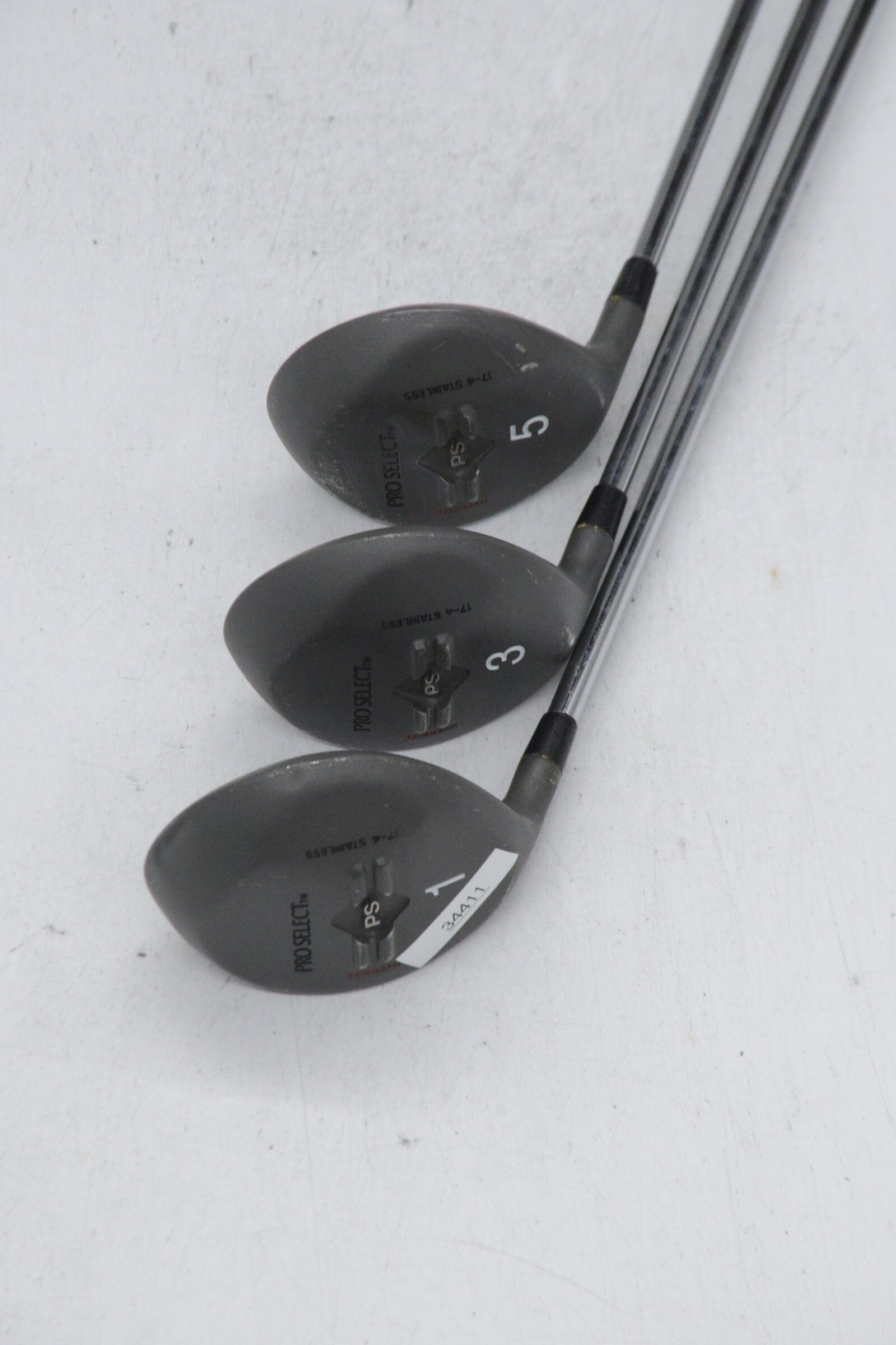 Lefty Pro Select Oversize D, 3W, 5W Wood Set W Flex Golf Clubs GolfRoots 
