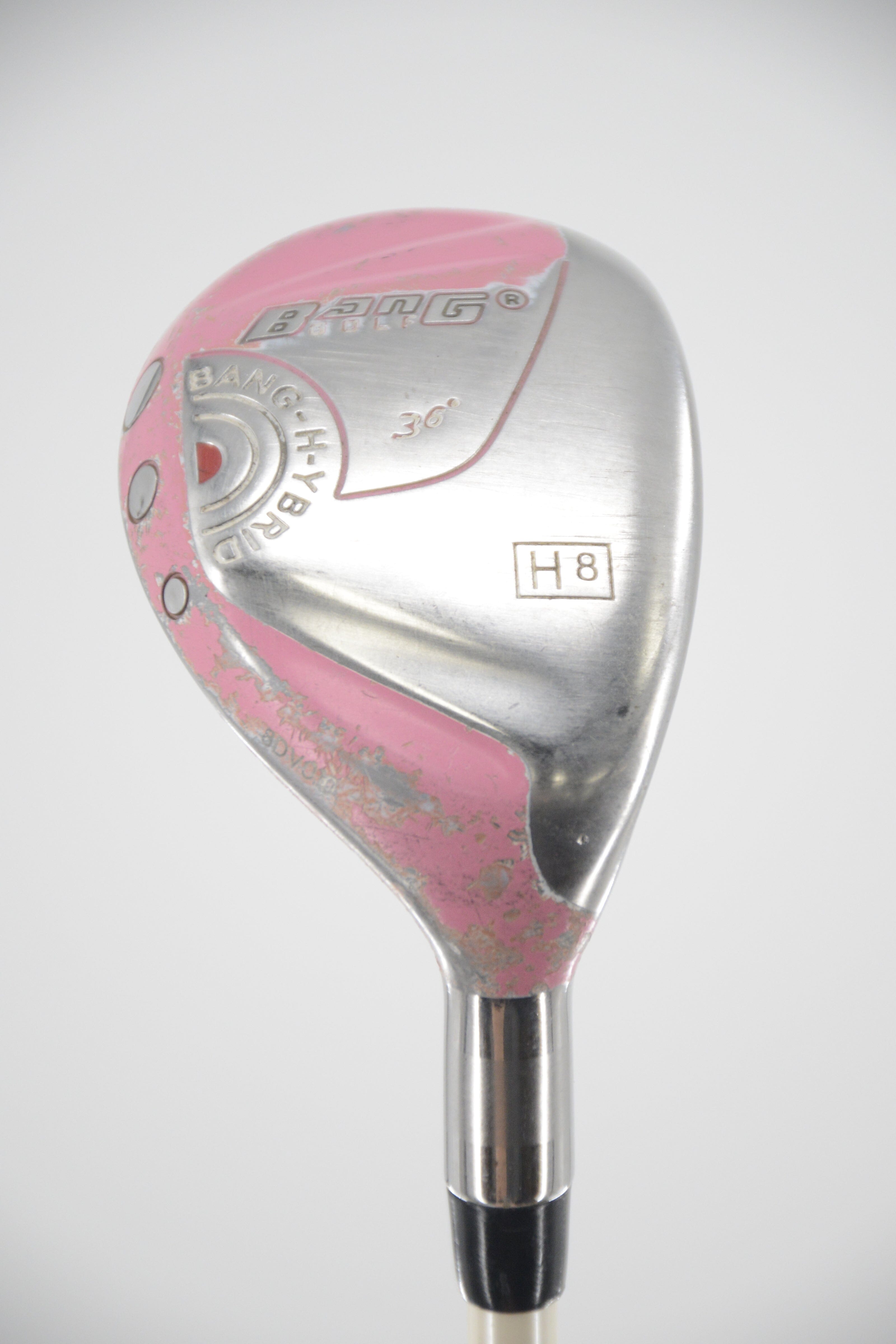 Women's Bang Pink 8 Hybrid W Flex 36.25" Golf Clubs GolfRoots 