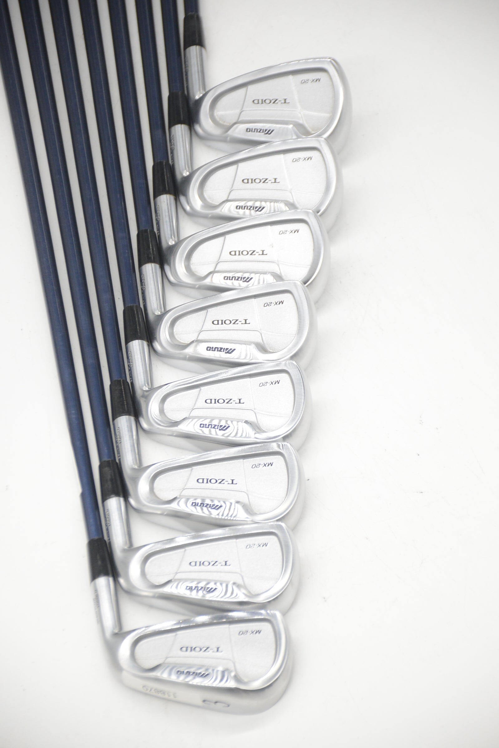 Mizuno MX 20 3-PW Iron Set R Flex +1" Golf Clubs GolfRoots 