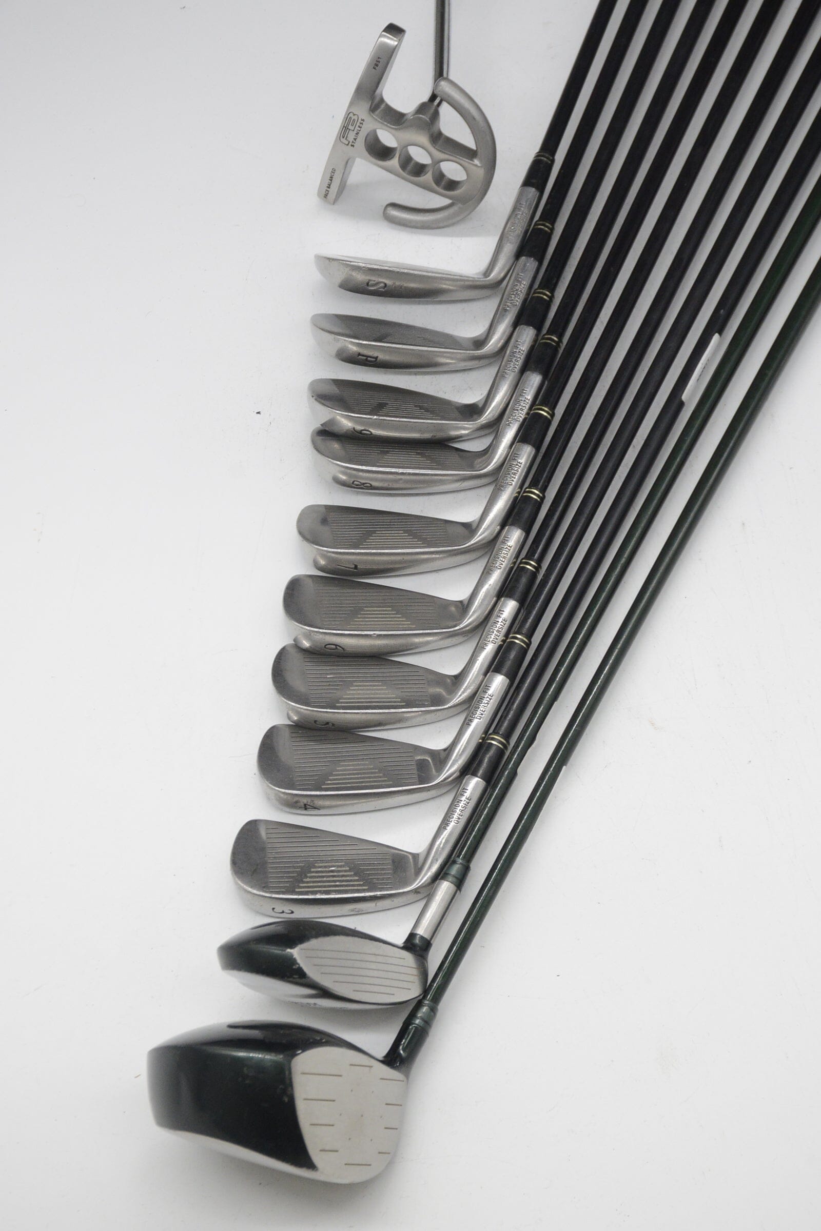 Henry Griffitts GreenBacks Mixed Full Set R Flex -0.75" Golf Clubs GolfRoots 