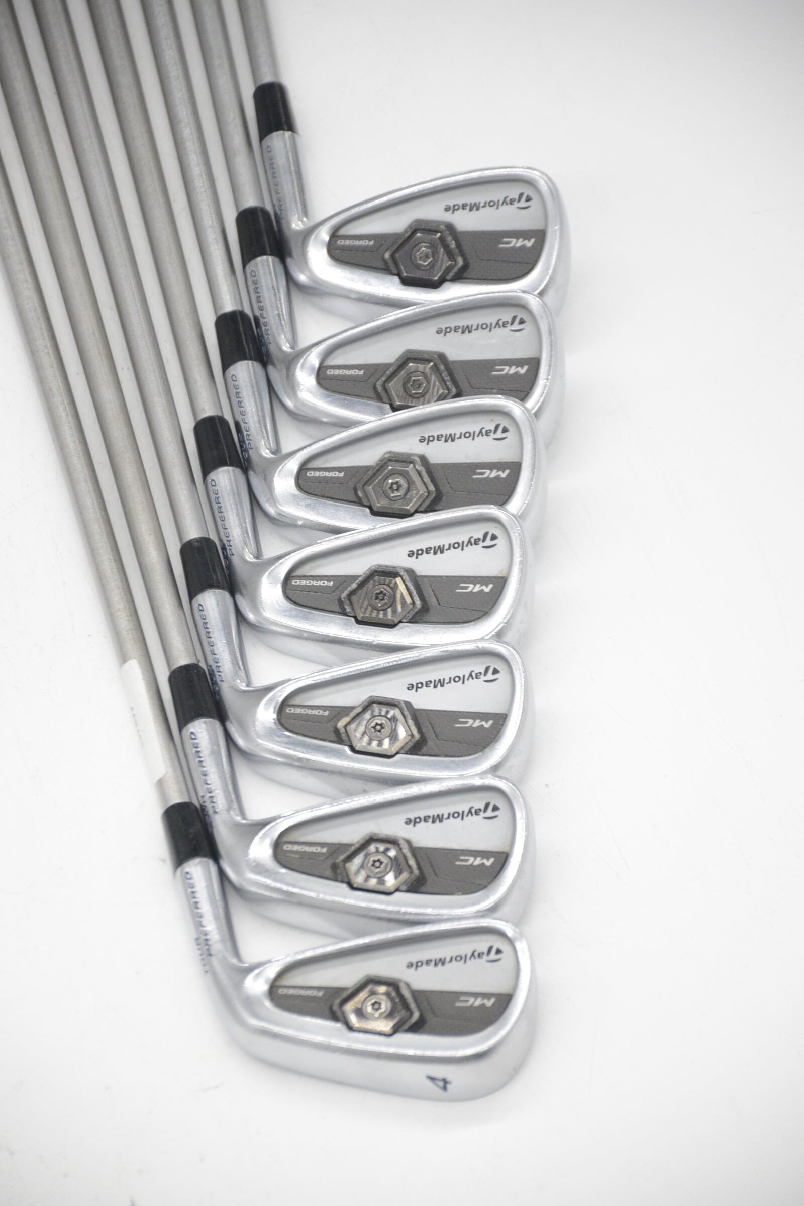 TaylorMade Tour Preferred MC 4-PW Iron Set S Flex -0.5" Golf Clubs GolfRoots 