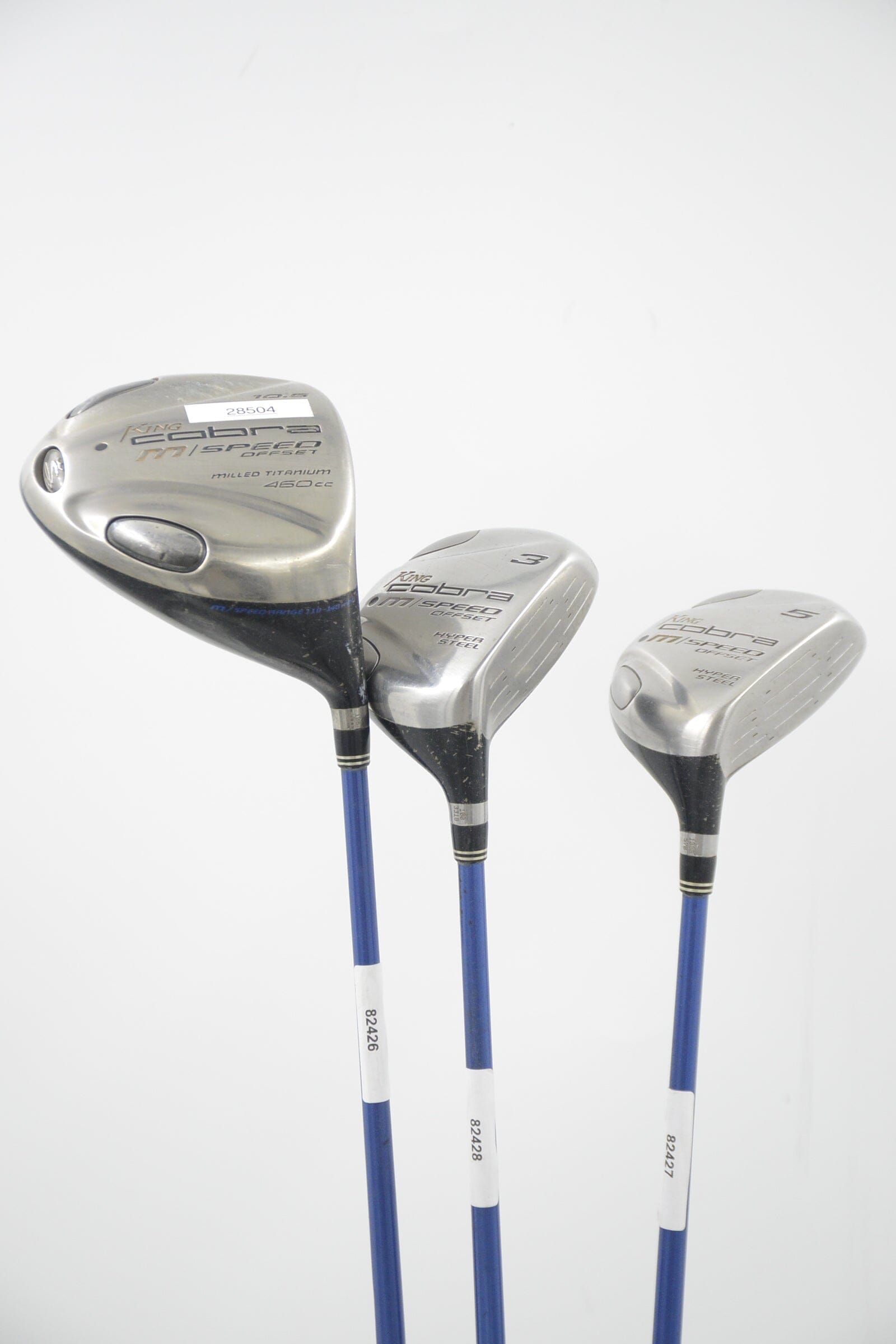 Cobra M Speed Offset D, 3W, 5W Wood Set R Flex Golf Clubs GolfRoots 