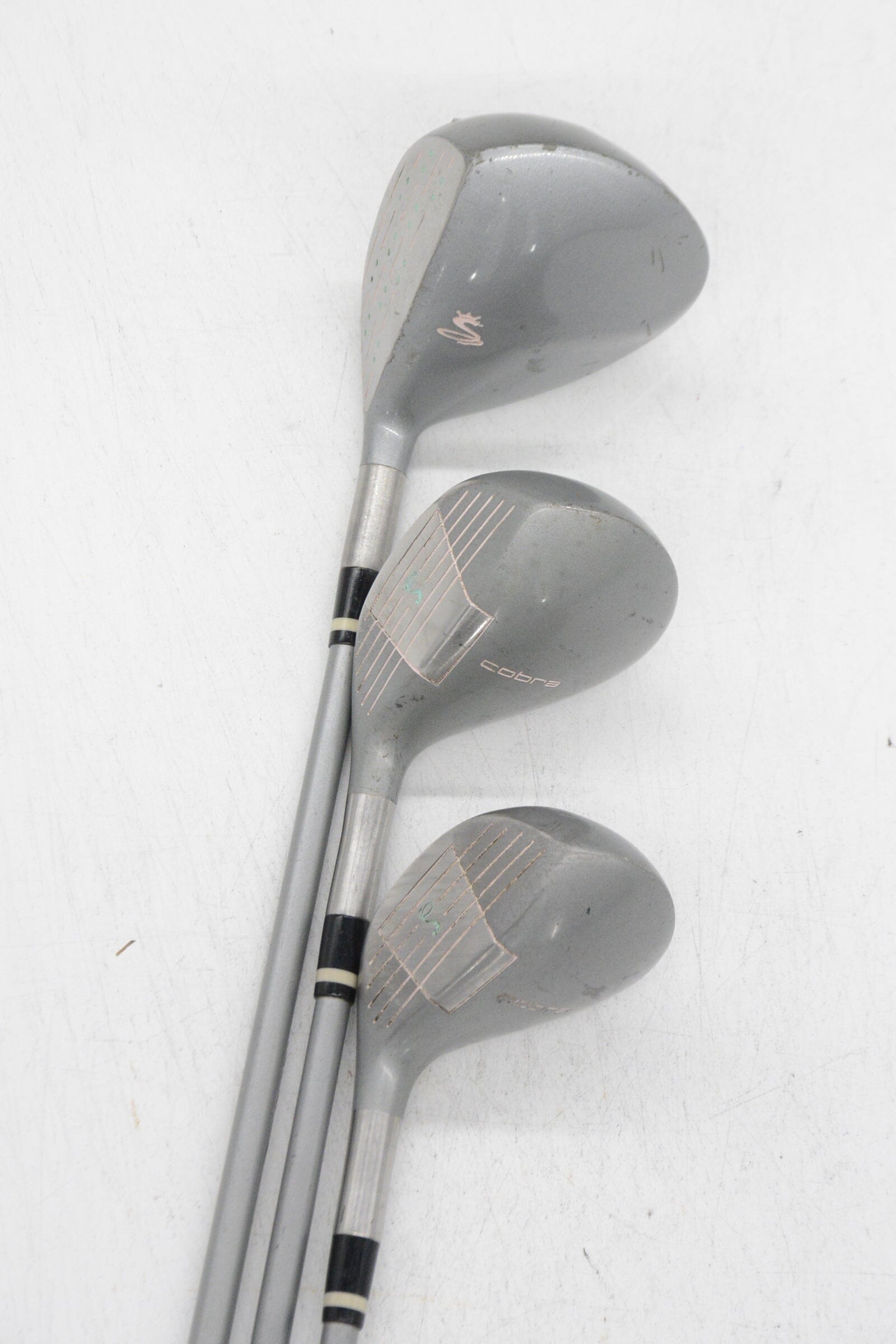 Women's Cobra Baffler D, 3W, 7W Wood Set W Flex Golf Clubs GolfRoots 
