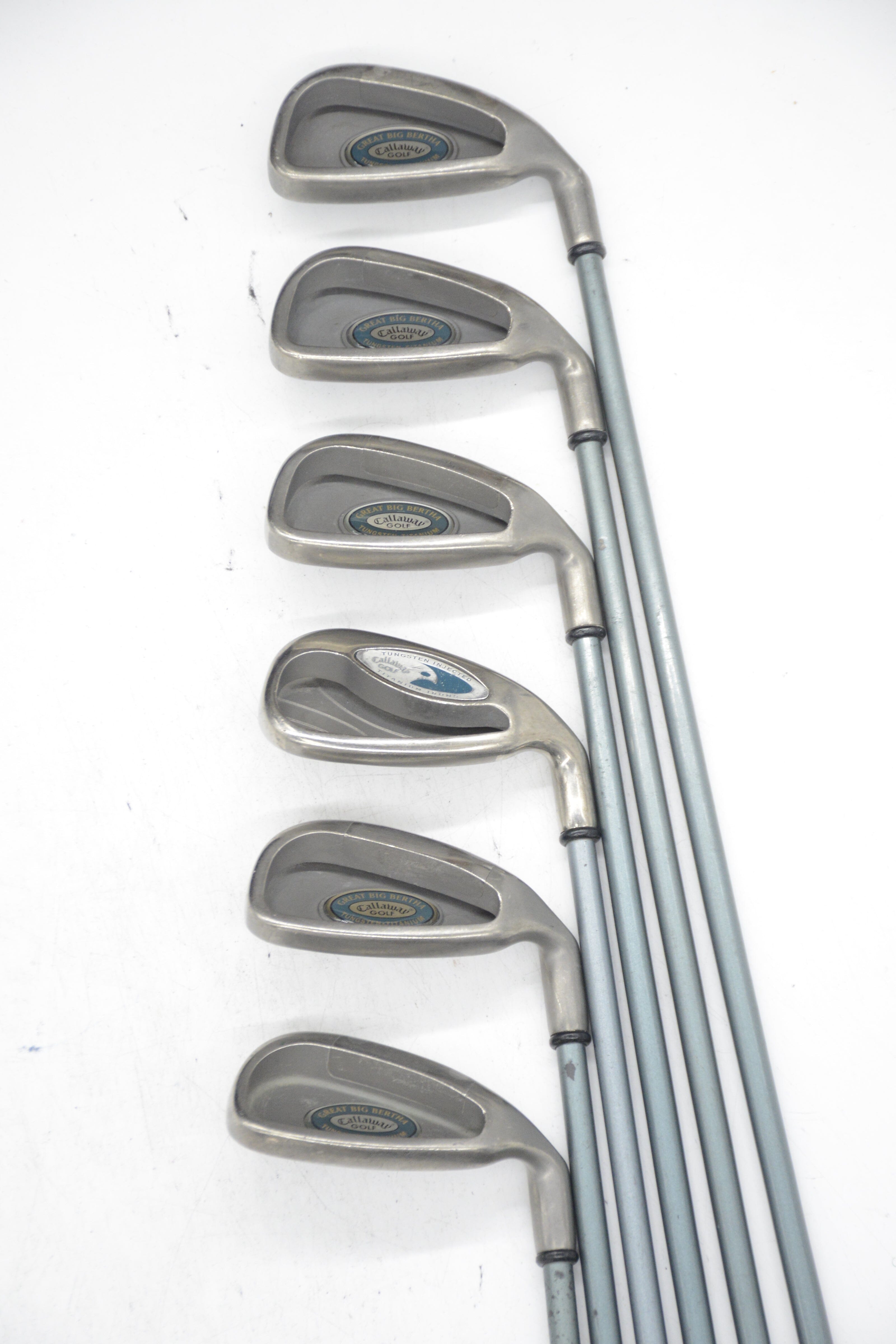 Women's Callaway Great Big Bertha Tungsten Ti 4, 6-PW Iron Set W Flex -0.75" Golf Clubs GolfRoots 