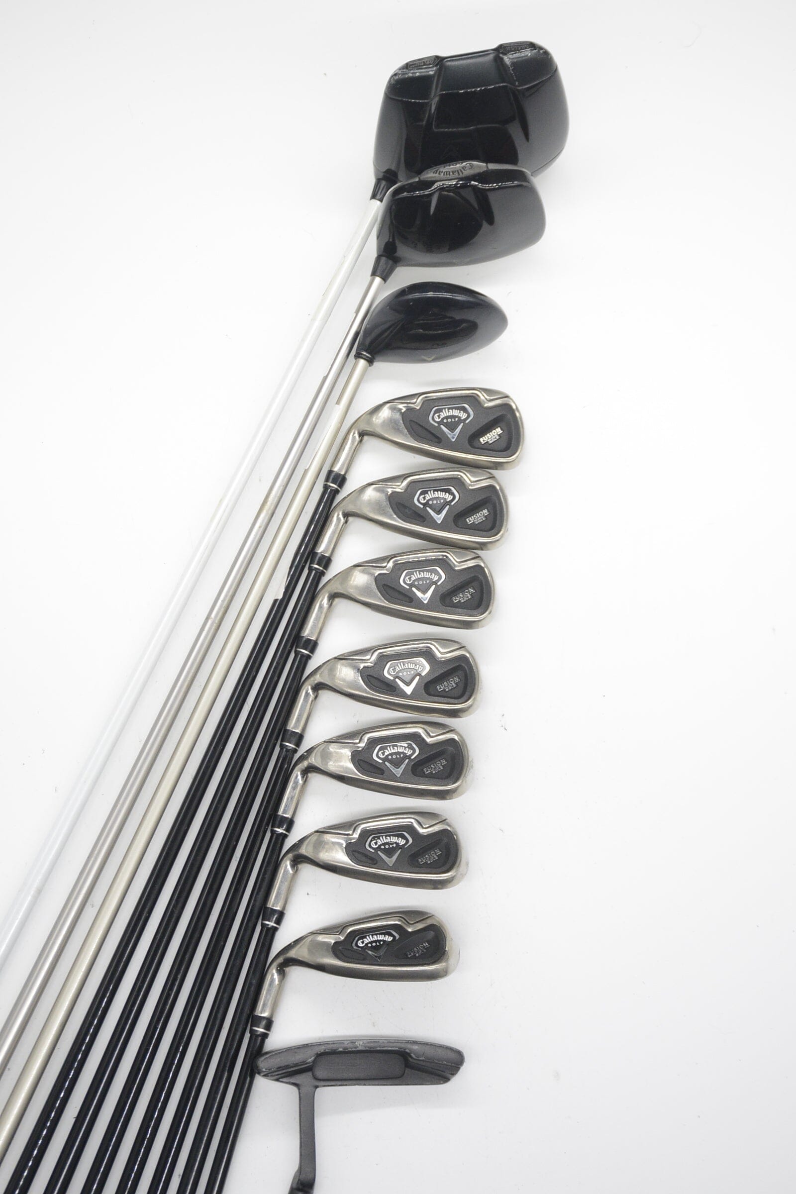 Women's Lefty Callaway Fusion Wide Sole Mixed Full Set W Flex -0.5" Golf Clubs GolfRoots 