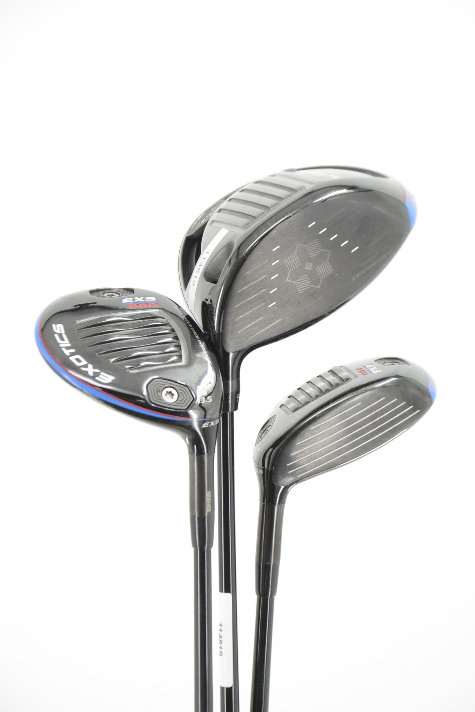 Tour Edge Exotics Exs Pro D, 3W, 5W Wood Set R Flex Golf Clubs GolfRoots 