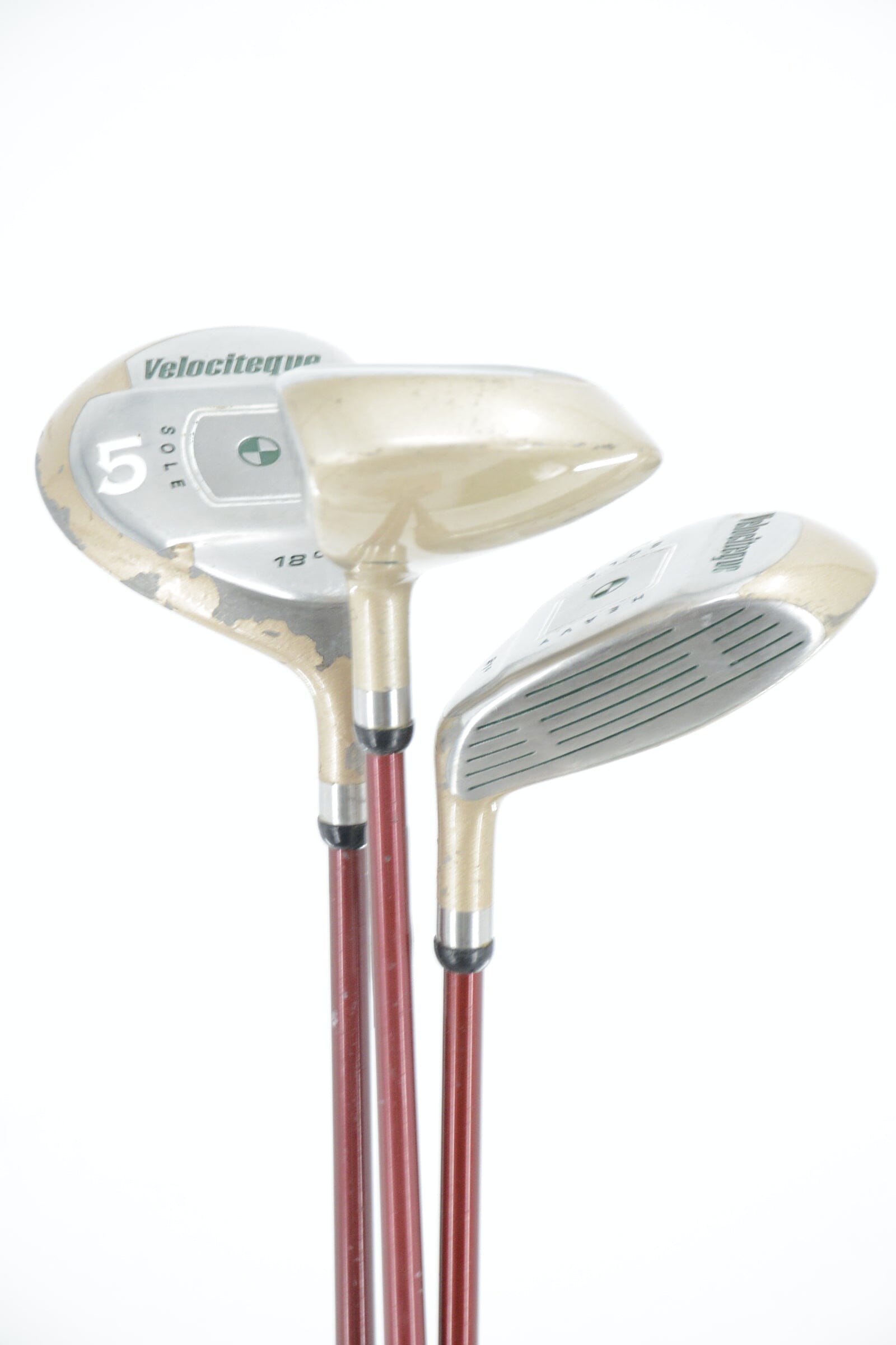 Women's Velociteque Heavy Sole 3W, 5W, 7W Wood Set W Flex Golf Clubs GolfRoots 